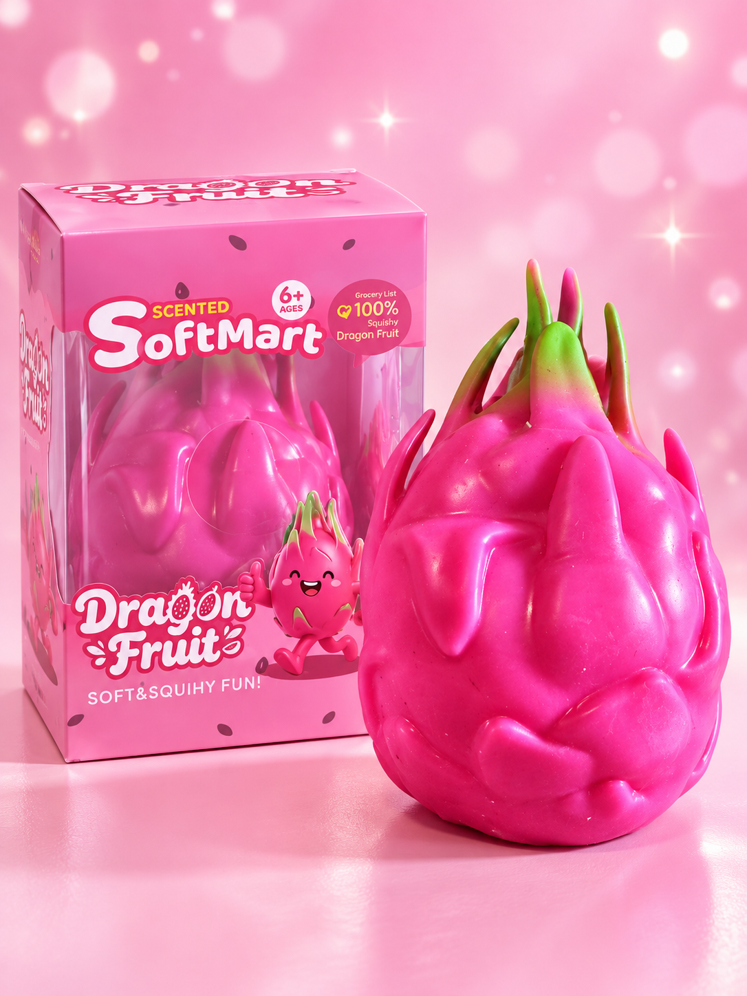 Jumbo XXL Drachenfrucht Squishy 🩷🐉