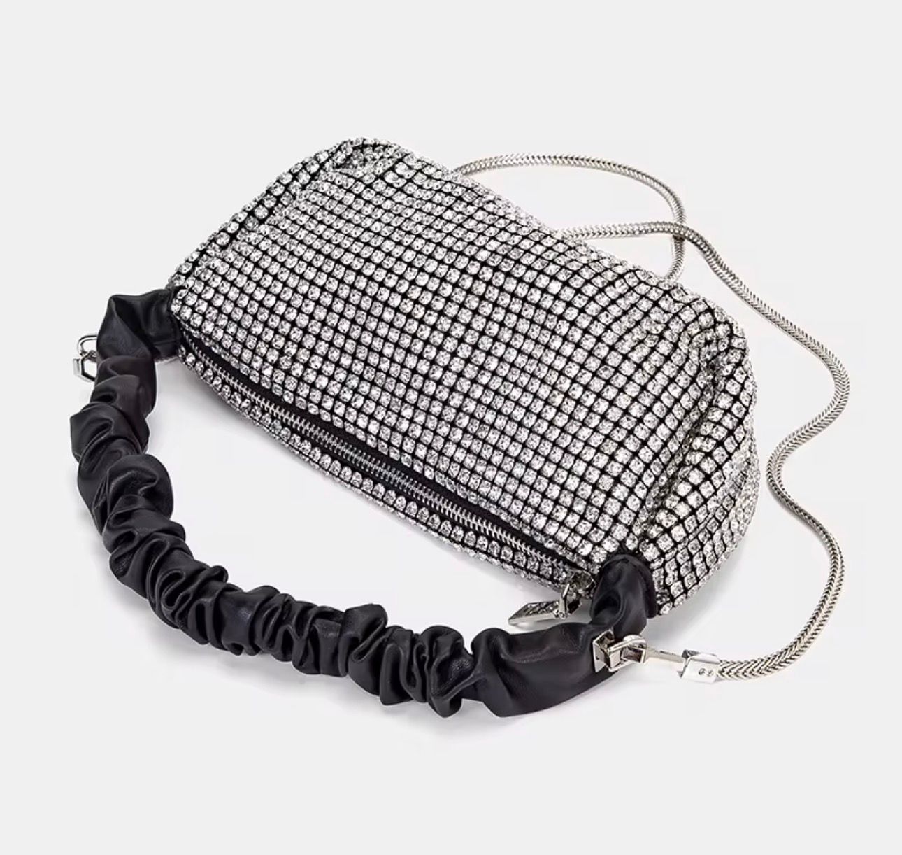 Tom & Eva Abendtasche - Schwarz-silber (Abend Taschen VC2033)