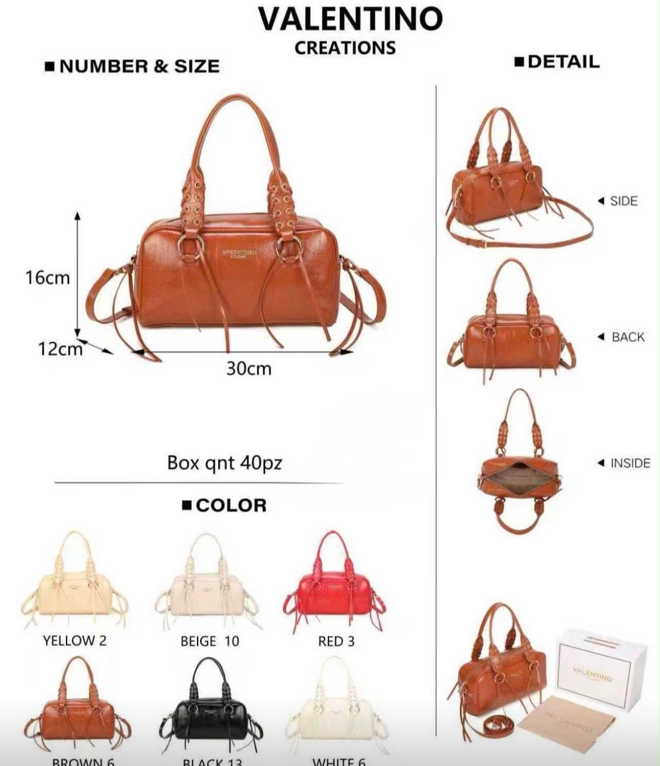 Valentino Creations Handtasche - Weiss (VC2024B Tasche)