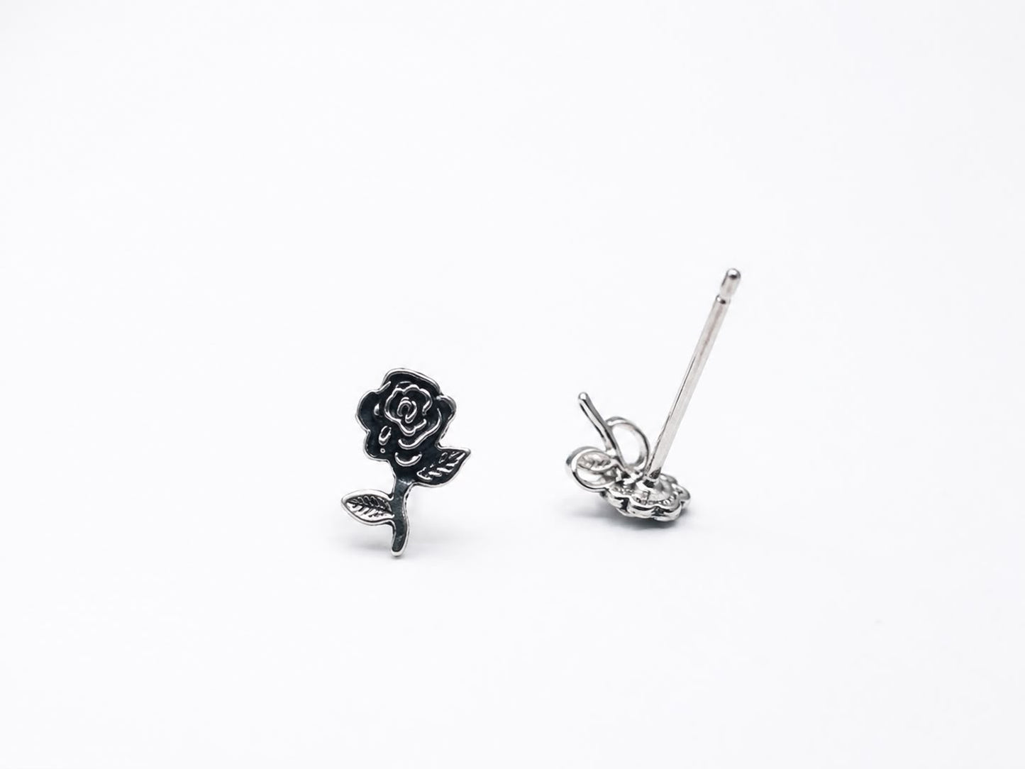 925er Silber Rosen-Nasenpiercing mit Stecker (Rosen Nasenpiercing)