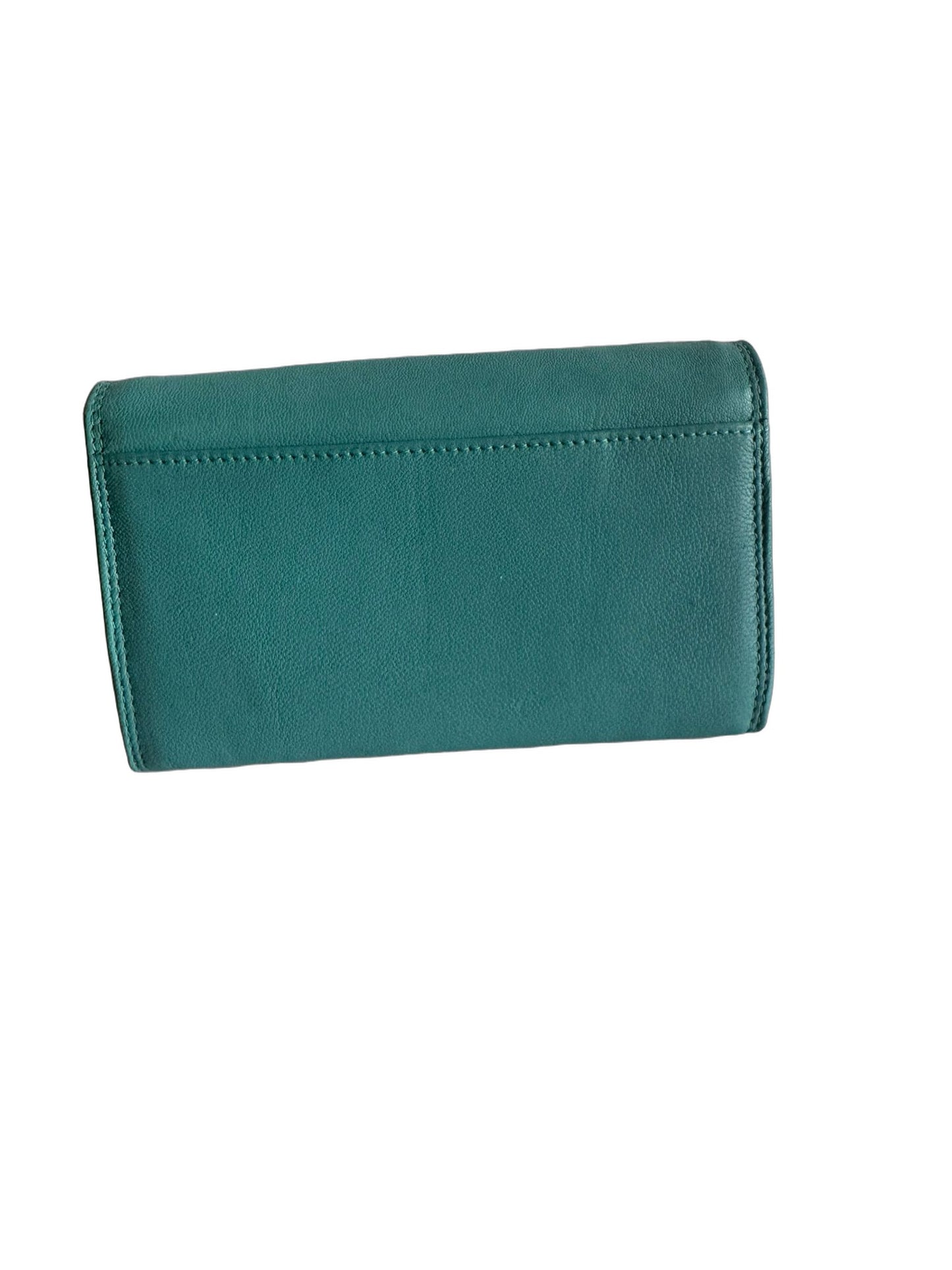 Hochwertige Unisex Geldbörse aus Kalbsleder (Unisex Geldbörse 17.5x10x3) - Skyblau