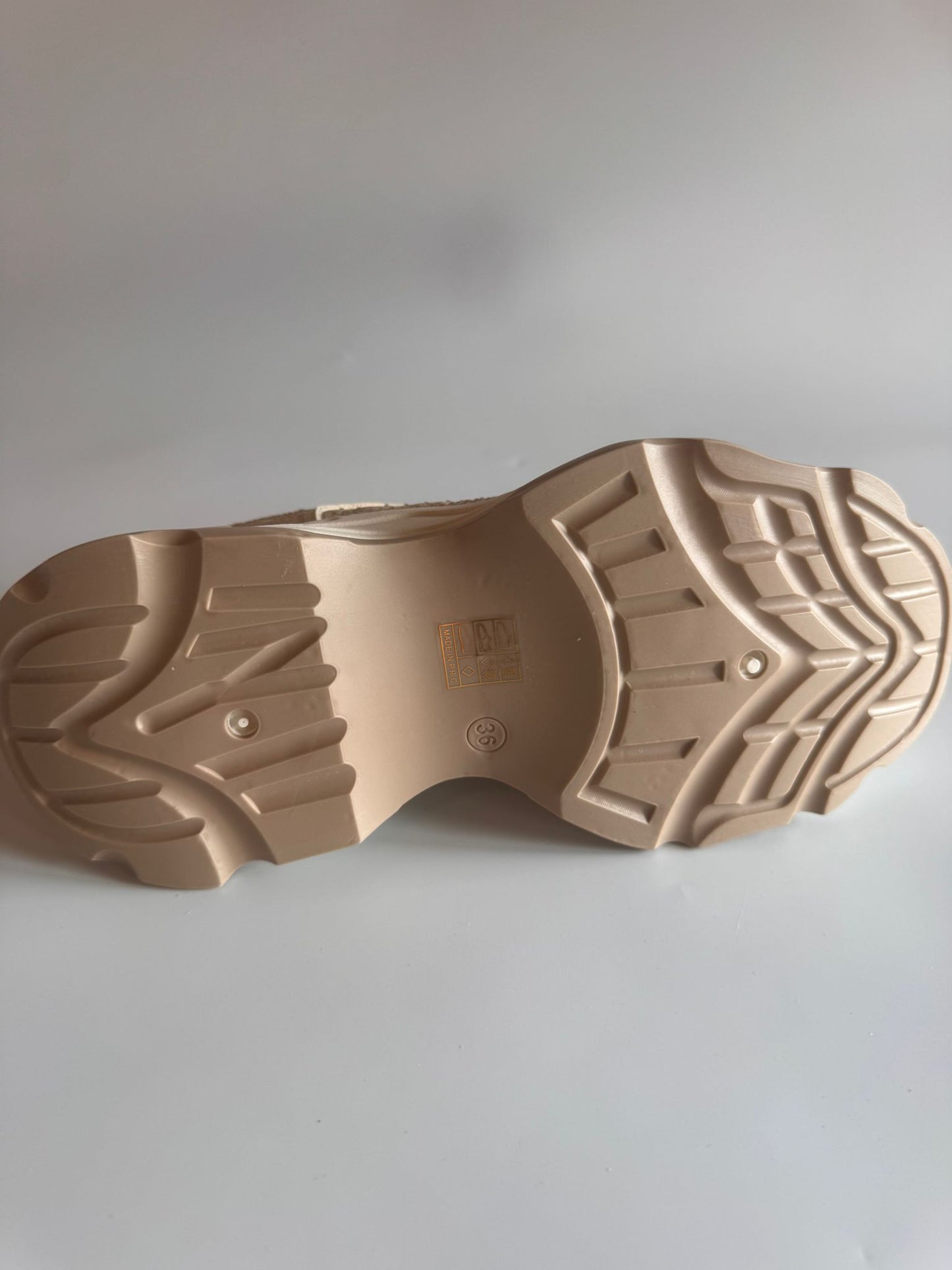 Damen Glitzer-Sneaker in Beige mit Strass