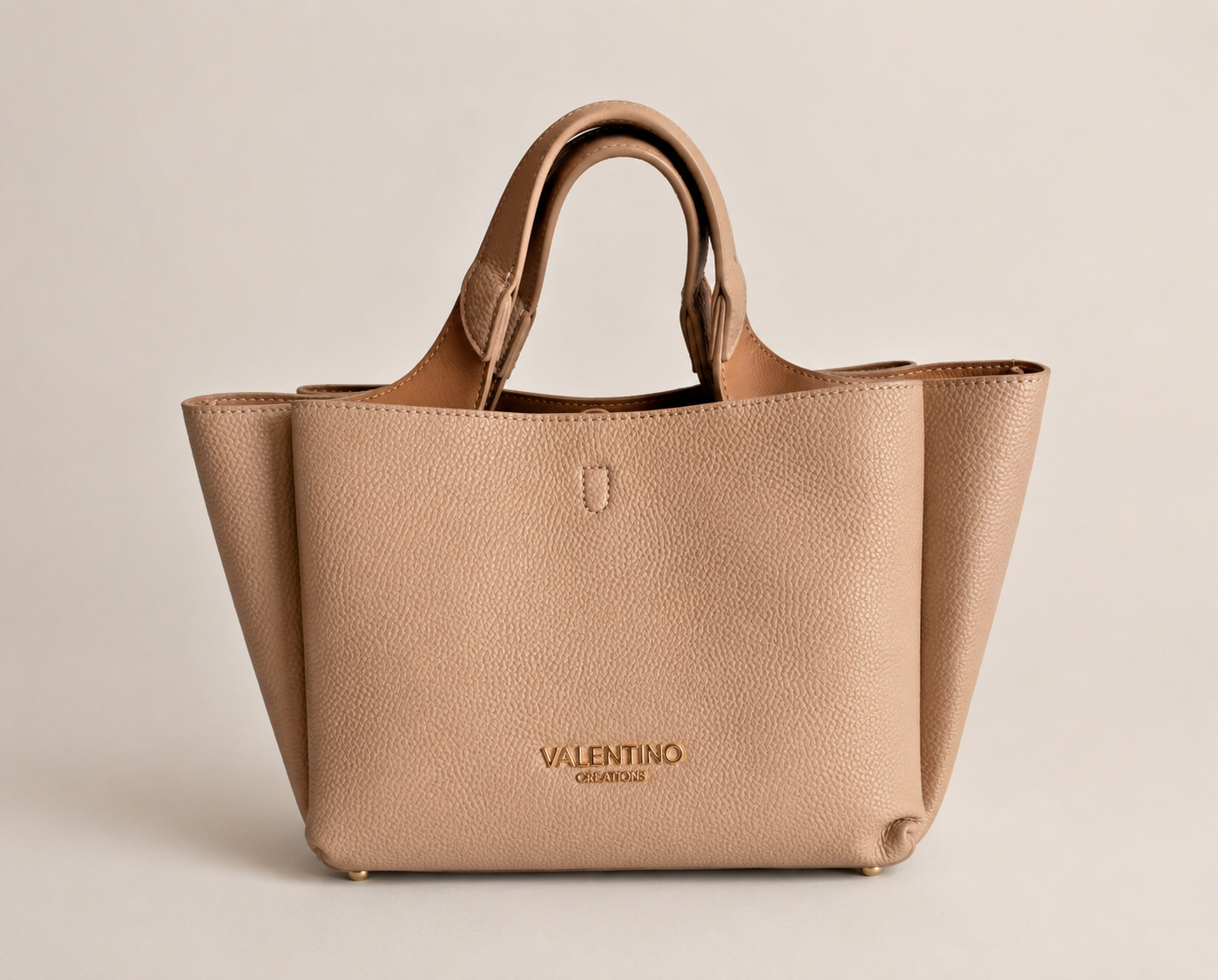 Elegante Damen Shopper von Valentino Creations (36x21x15) - Taupe