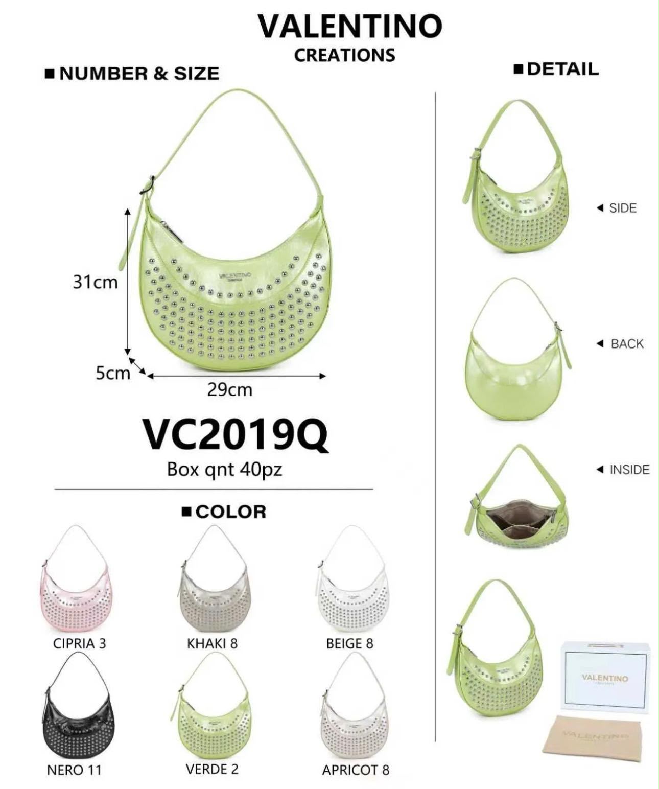 Valentino Creations Handtasche - Weiss (VC2019Q Tasche)