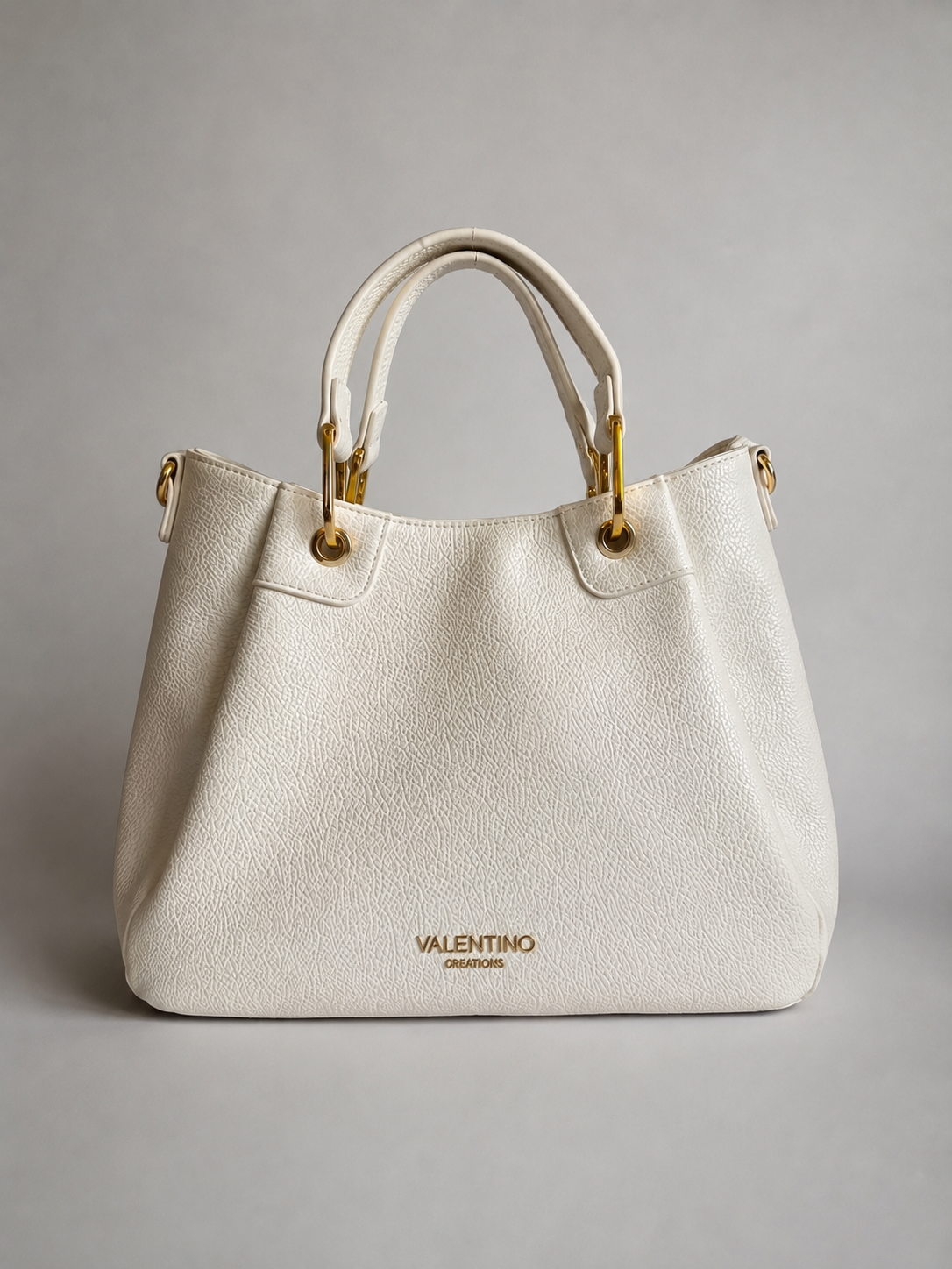 Elegante Damen Shopper von Valentino Creations (34x23x12) - White