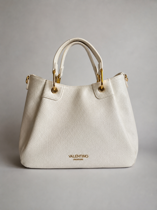 Elegante Damen Shopper von Valentino Creations (34x23x12) - White