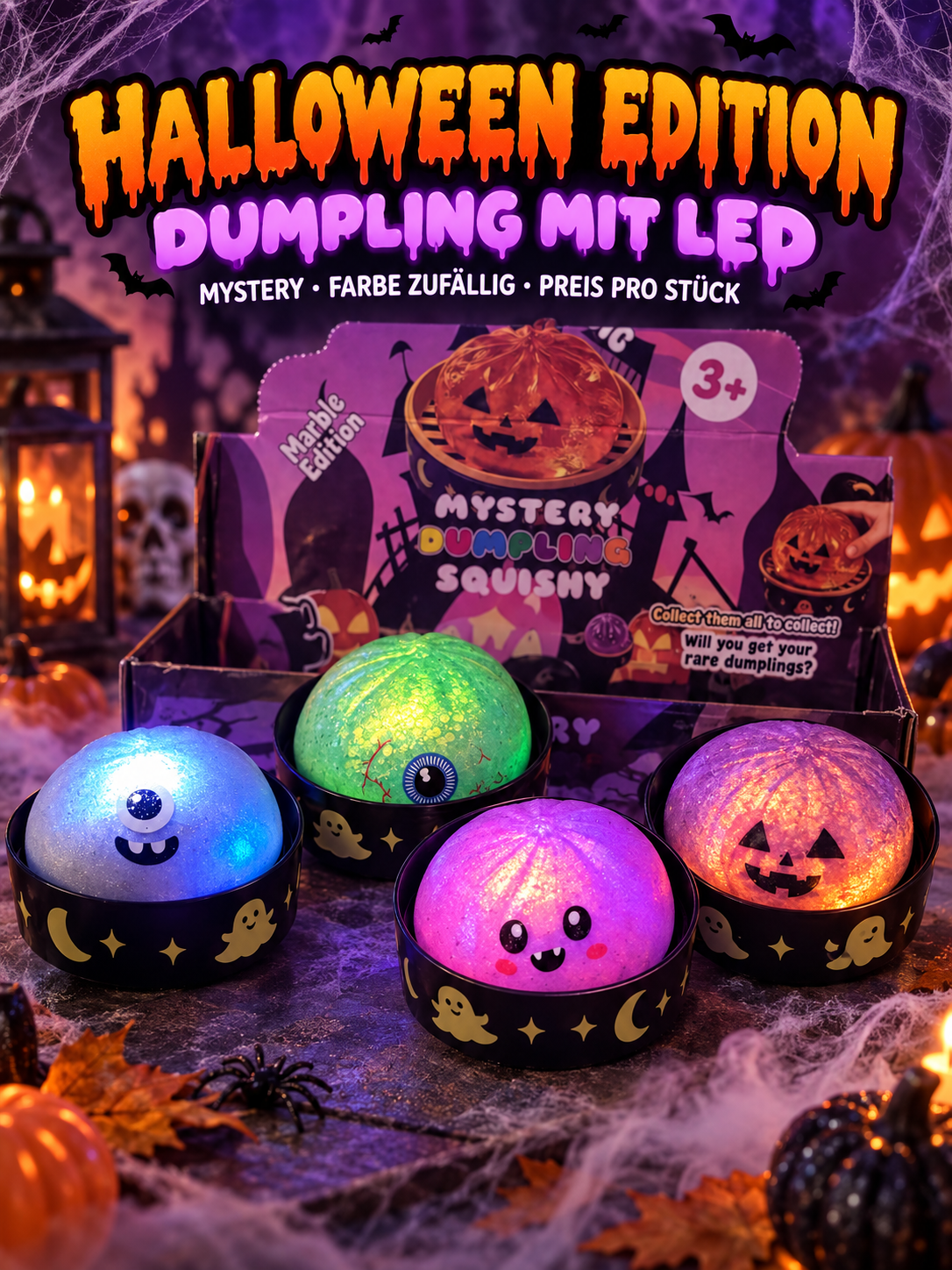 🎃👻 Halloween-Edition – Dumpling mit LED