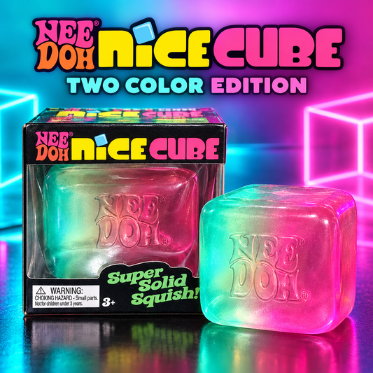 Nee Doh Nice Cube – Two Color Edition 🩷🩵