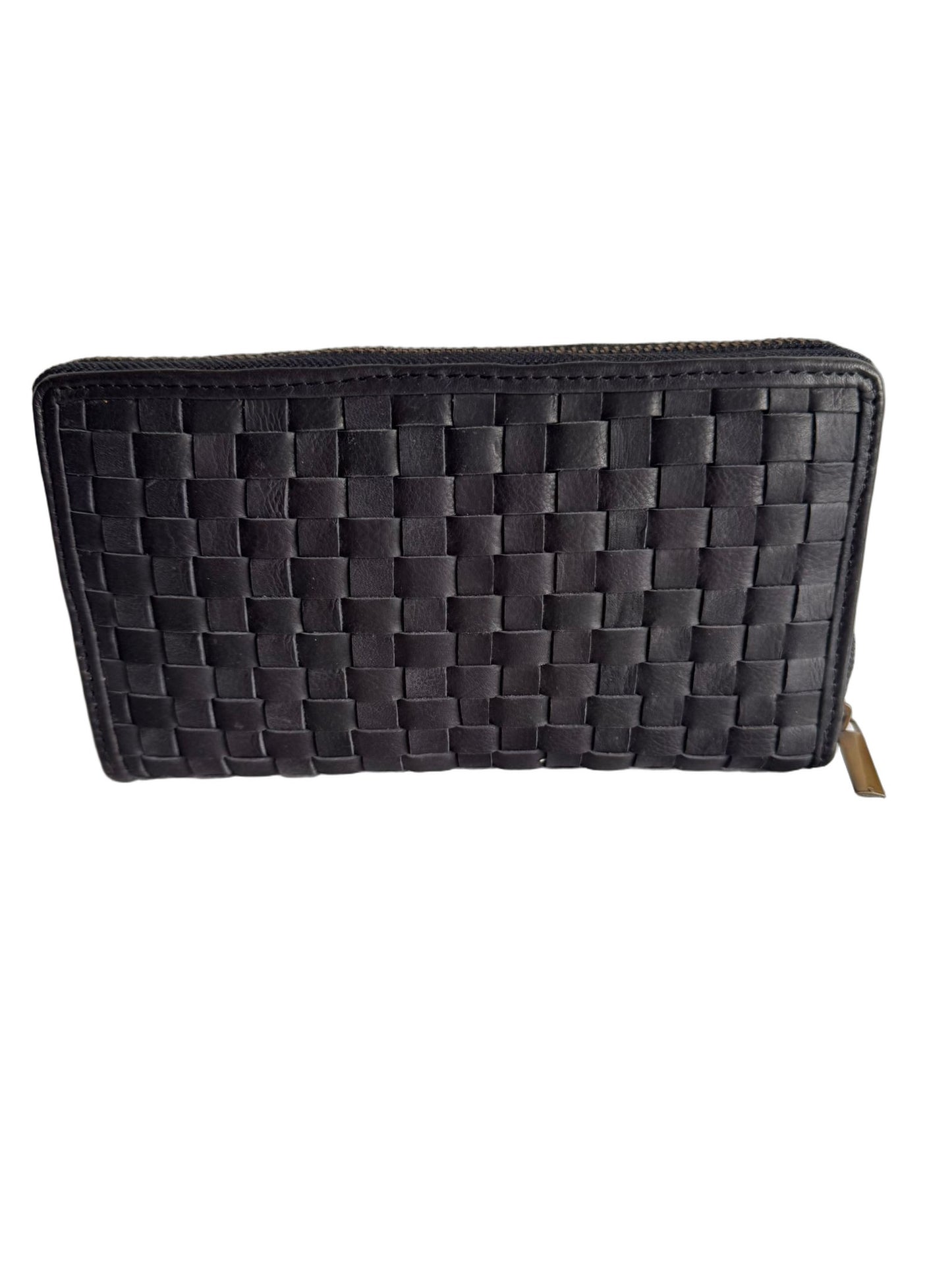 Hochwertige Unisex Geldbörse aus Kalbsleder (Unisex Geldbörse 20x11x2) - Schwarz