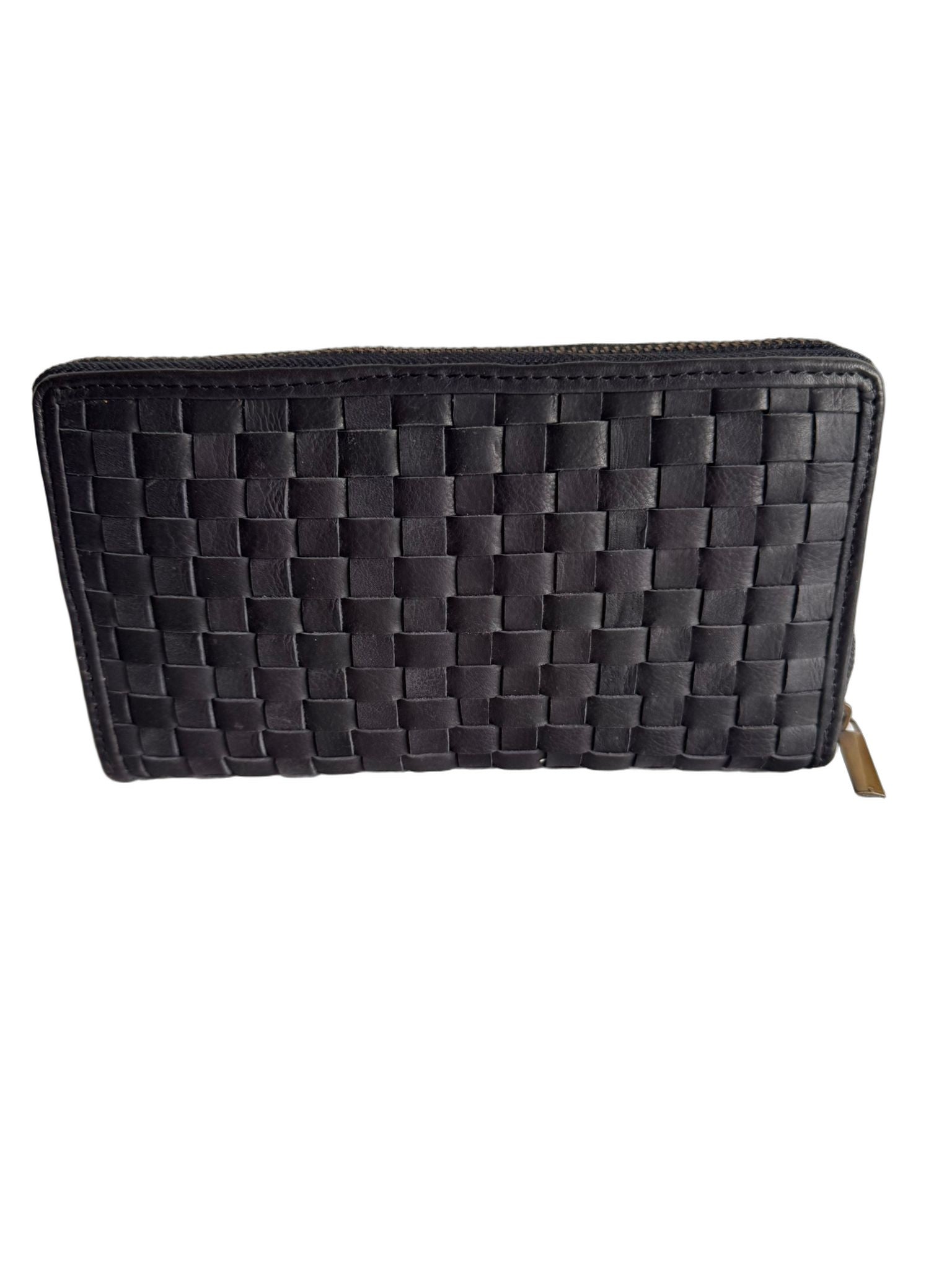 Hochwertige Unisex Geldbörse aus Kalbsleder (Unisex Geldbörse 20x11x2) - Schwarz