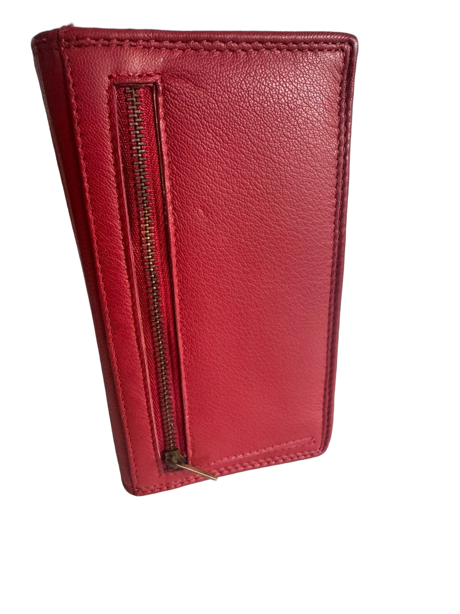 Hochwertige Unisex Geldbörse aus Kalbsleder (Unisex Geldbörse 16x10x3 ee) - Rot