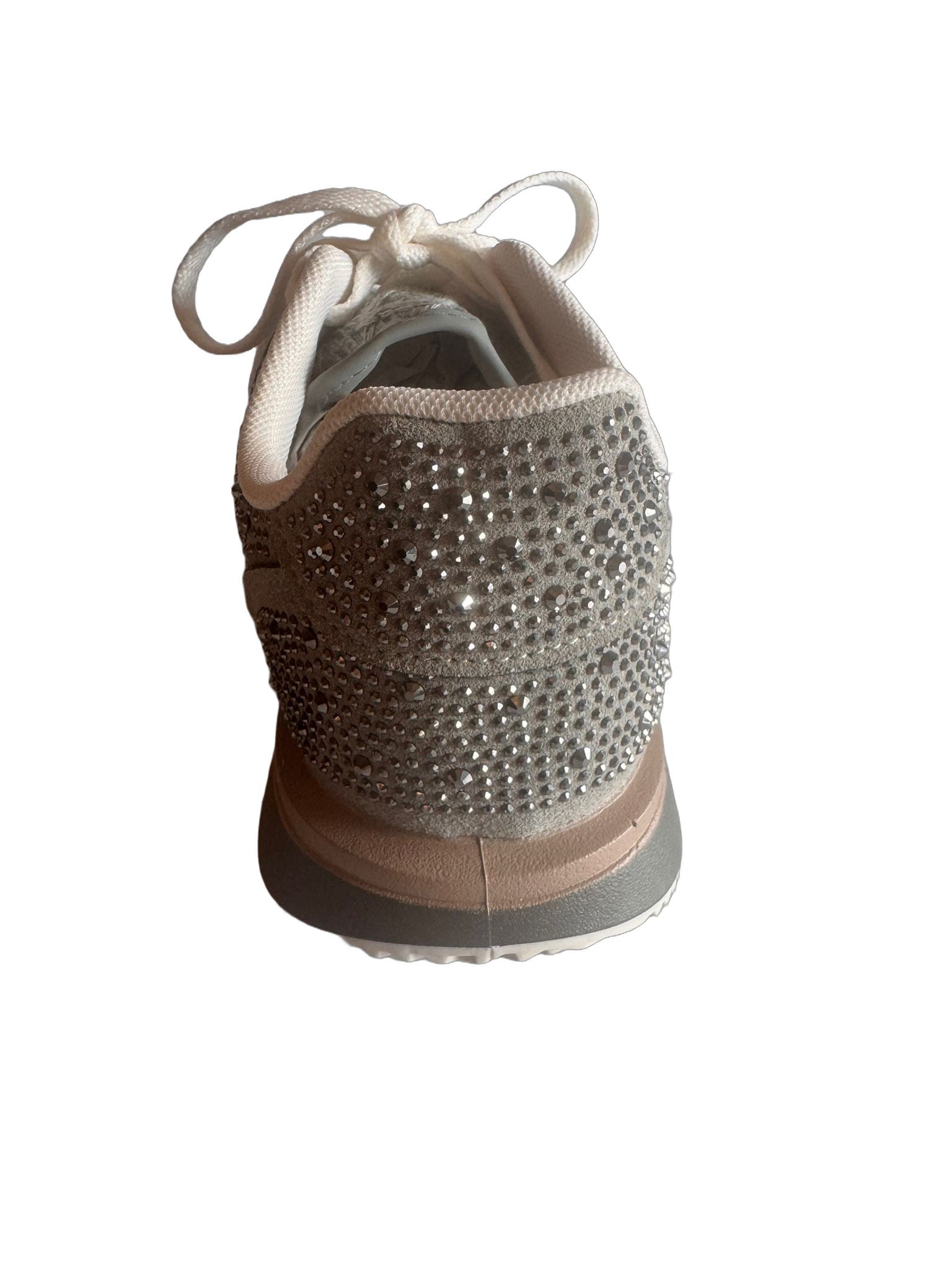 Damen Retro-Sneaker mit Strass in Grün