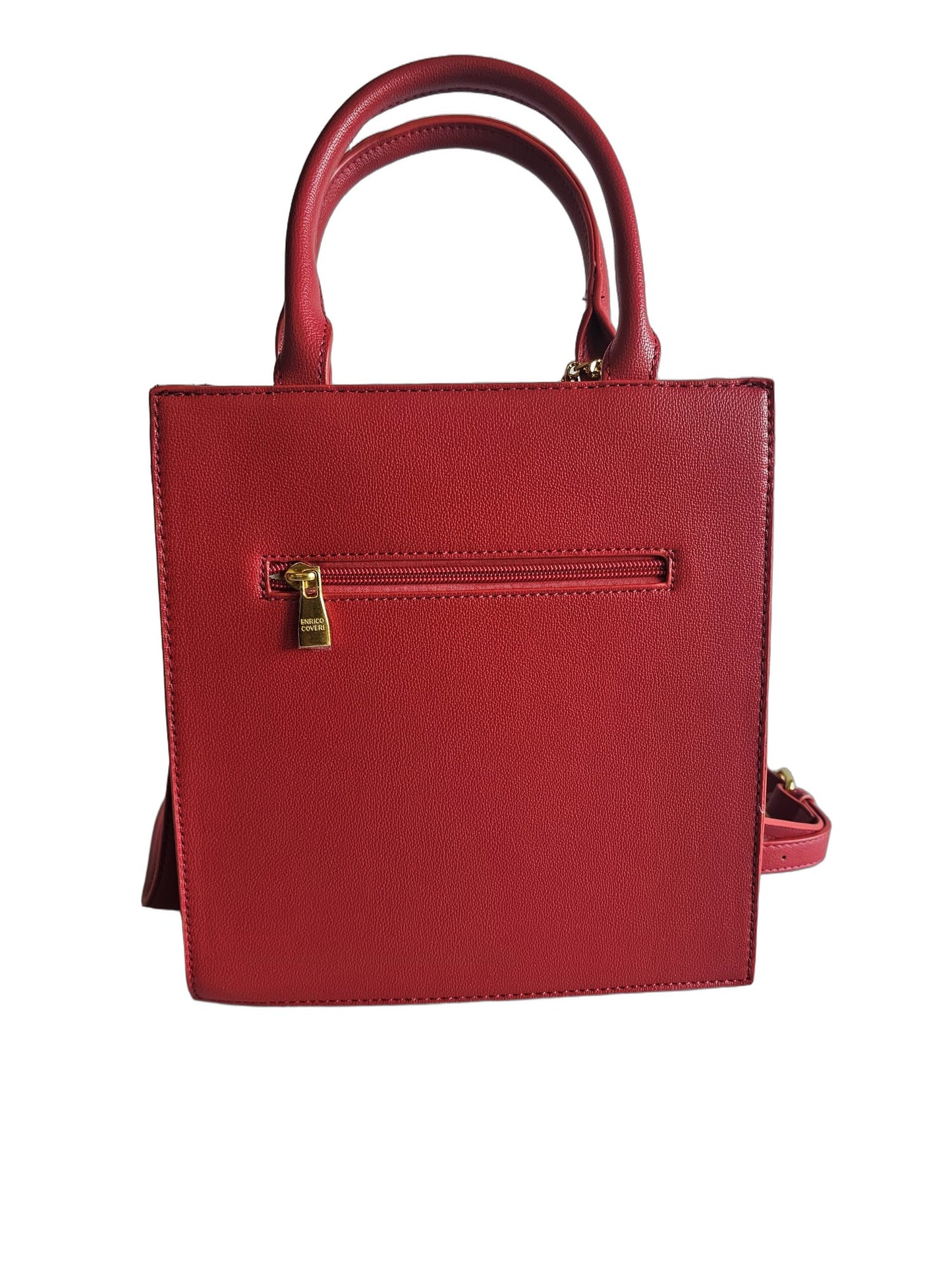 Elegante Damen Handtasche von Enrico Coveri (24x26) - Rot