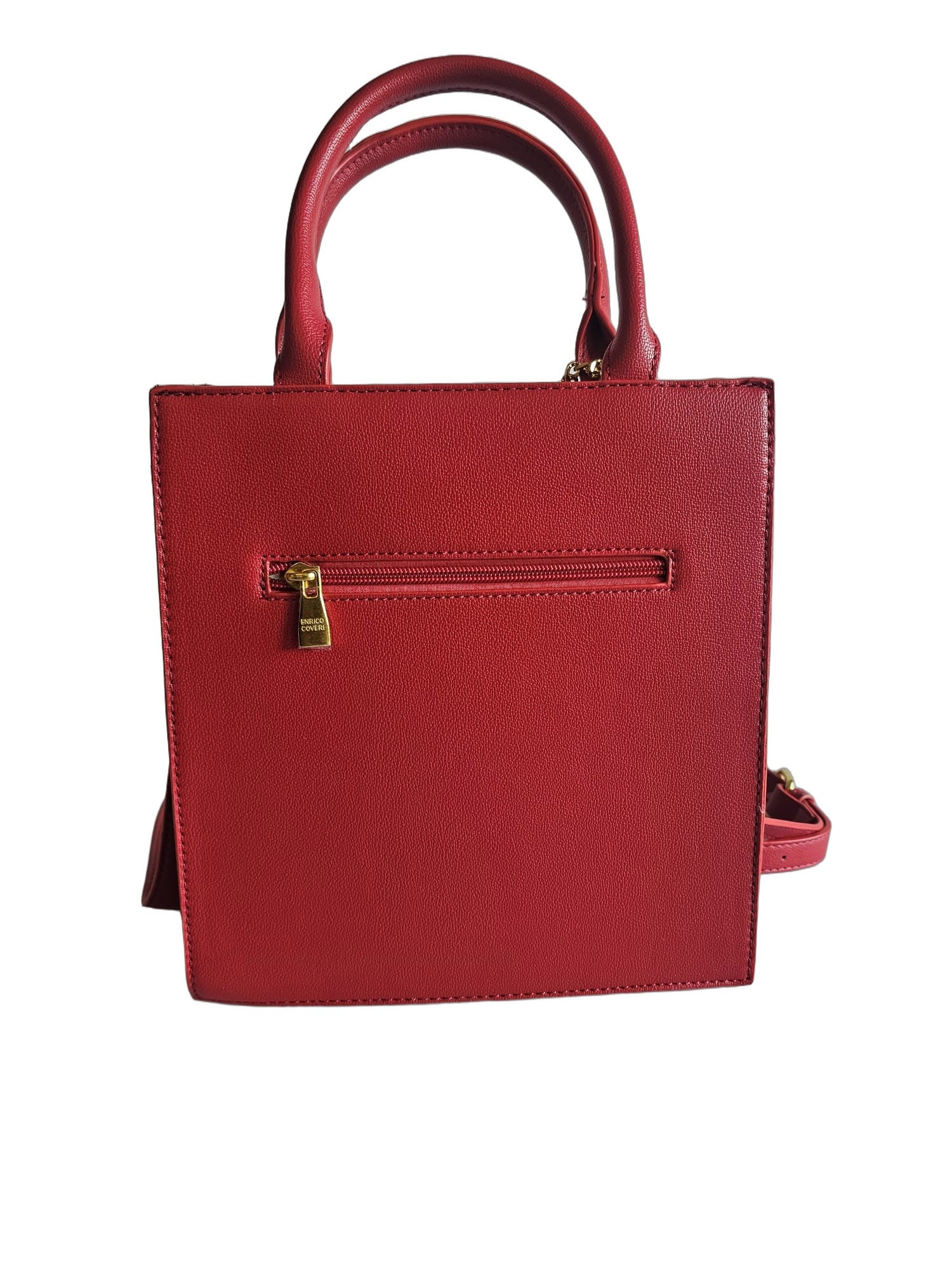 Elegante Damen Handtasche von Enrico Coveri (24x26) - Rot