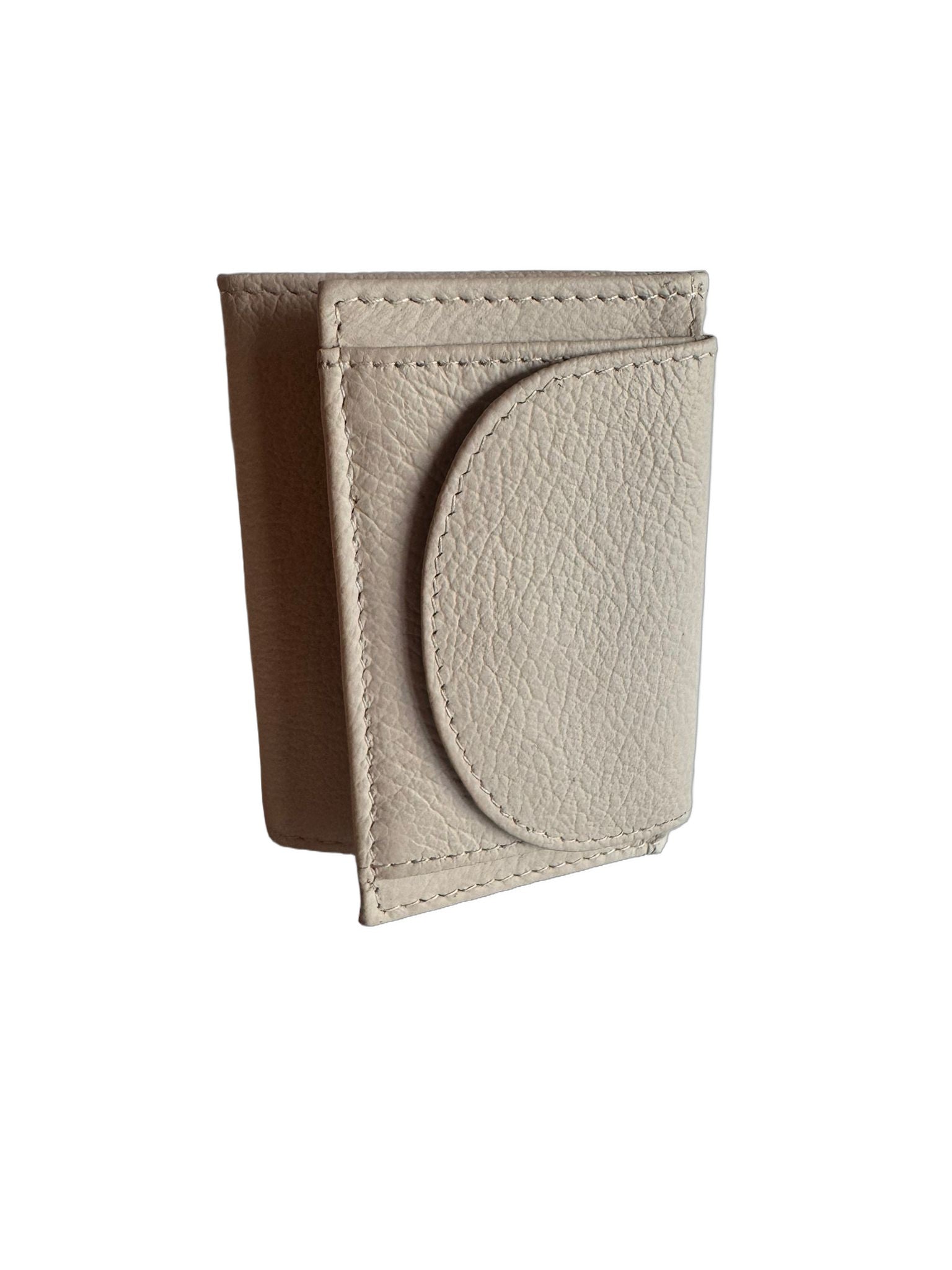 Hochwertige Unisex Geldbörse aus Kalbsleder (Unisex Geldbörse 9.5x7x1) - Beige