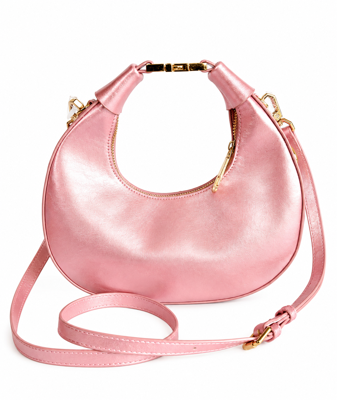 Elegante Damen Henkeltasche von Valentino Creations (26x24x7) - Rosa