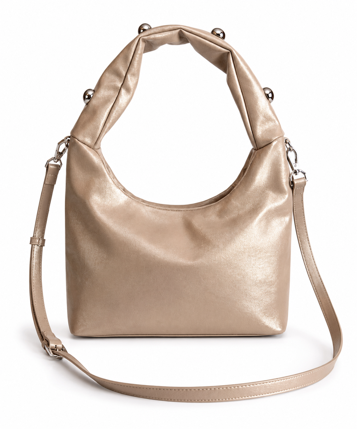 Elegante Damen Handtasche von Valentino Creations (VC2018 30x16x8) - Taupe