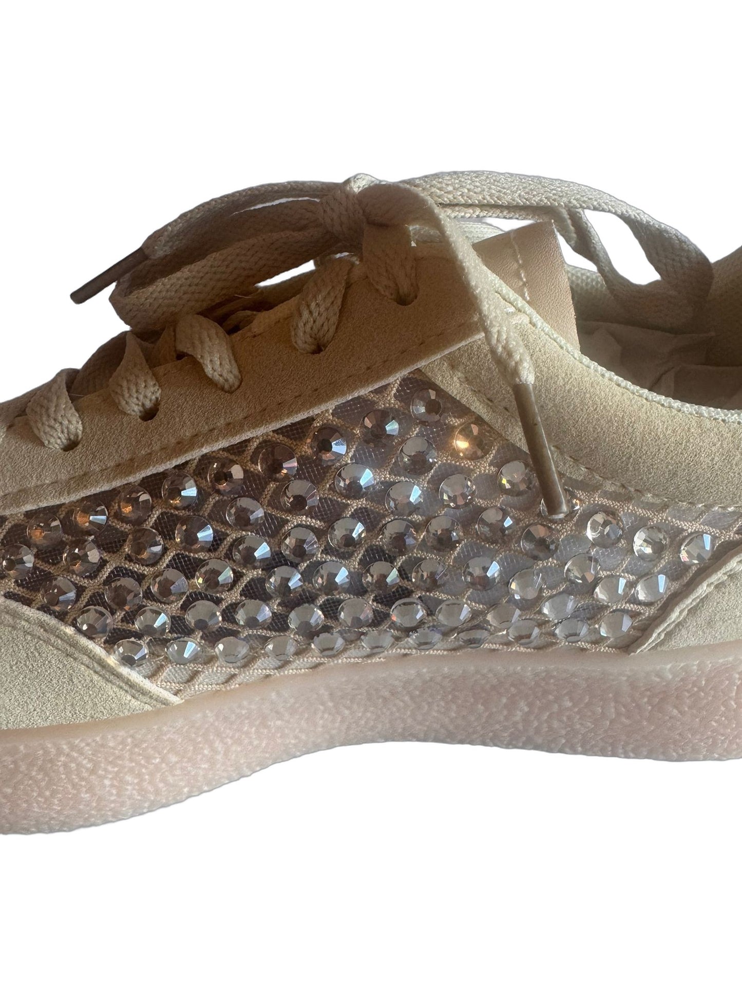 Damen Sneaker in Gelb mit Strass