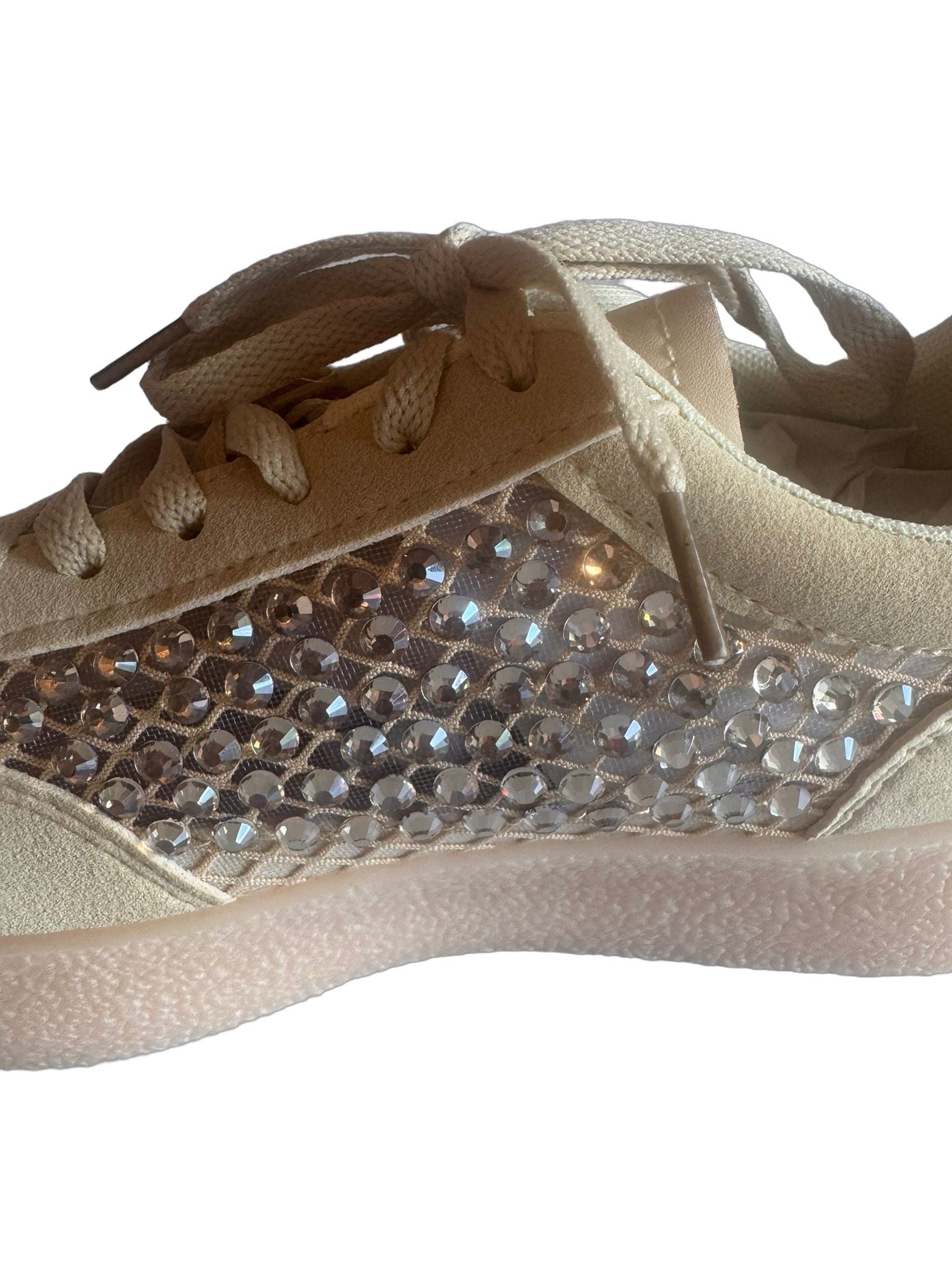 Damen Sneaker in Gelb mit Strass