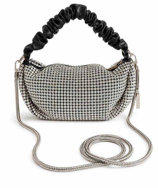 Tom & Eva Abendtasche - Schwarz-silber (Abend Taschen VC2033)