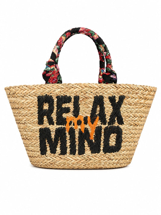 Kassandra & Co - Korbtasche_50x30_Relax_My_Mind - Relax My Mind