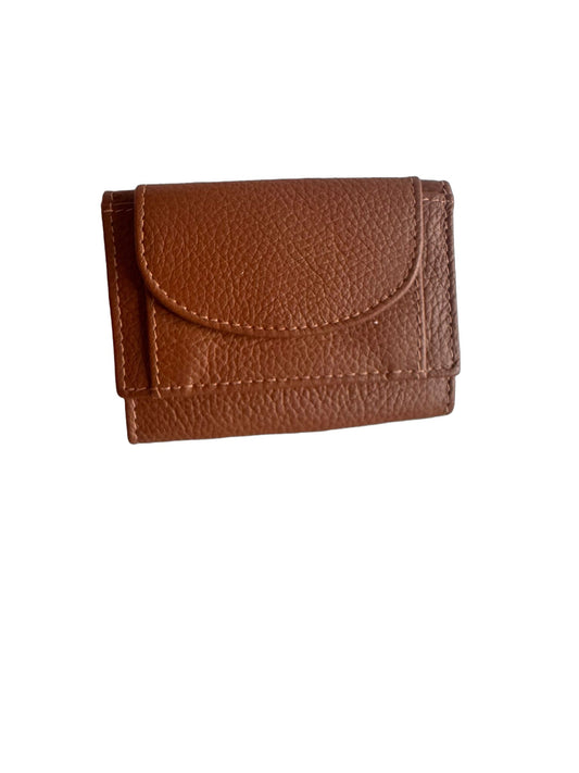 Hochwertige Unisex Geldbörse aus Kalbsleder (Unisex Geldbörse 9.5x7x1) - Braun