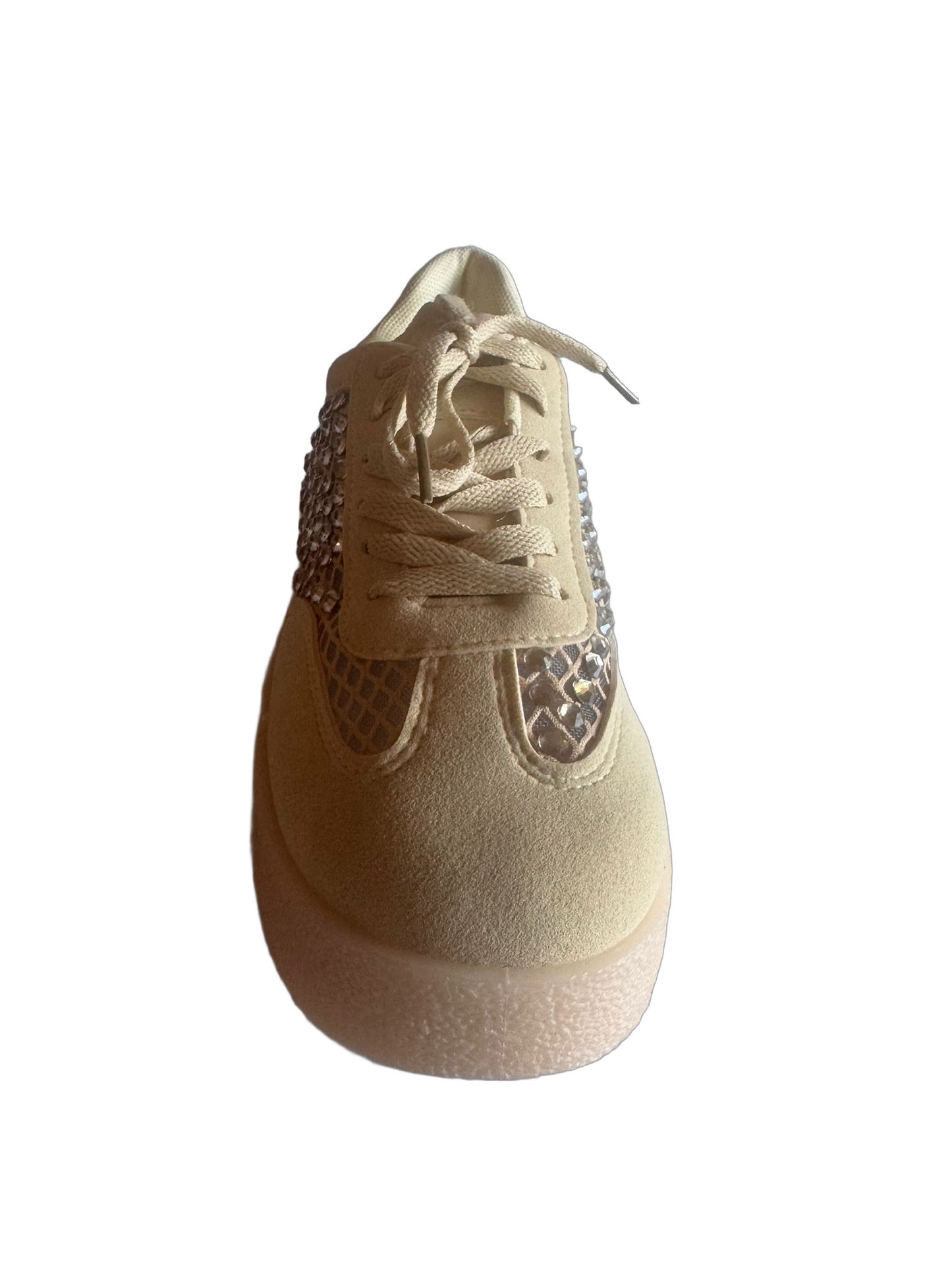 Damen Sneaker in Gelb mit Strass