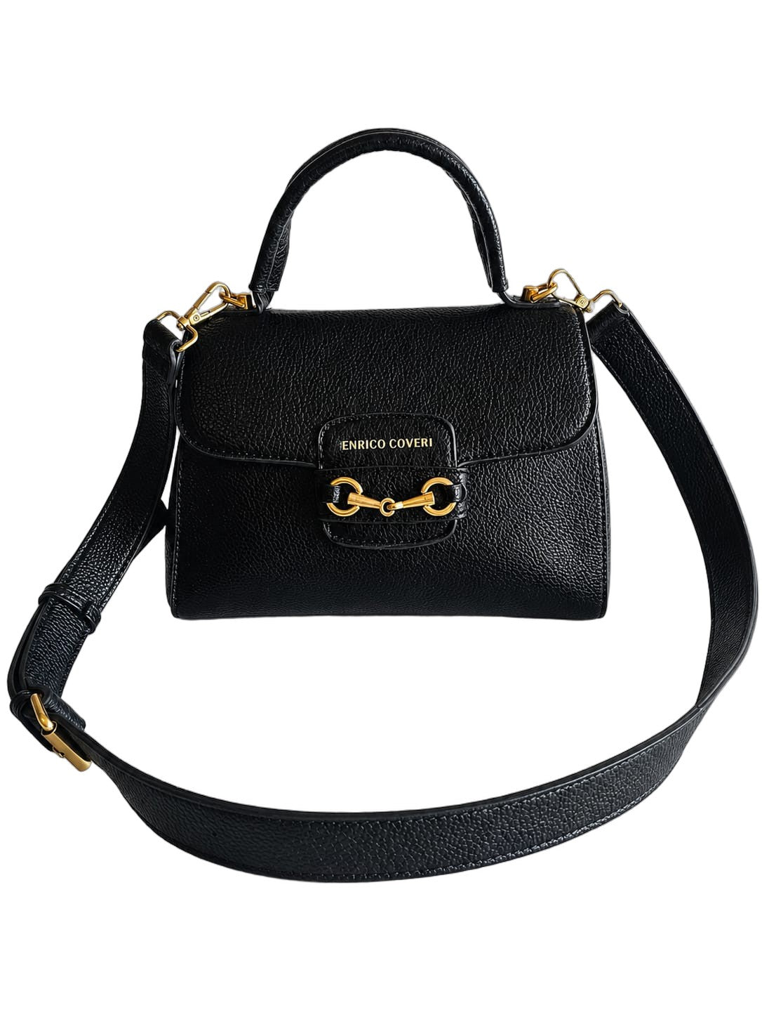 Elegante Damen Henkeltasche von Enrico Coveri (26x20 gg) - Schwarz