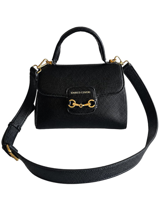 Elegante Damen Henkeltasche von Enrico Coveri (26x20 gg) - Schwarz