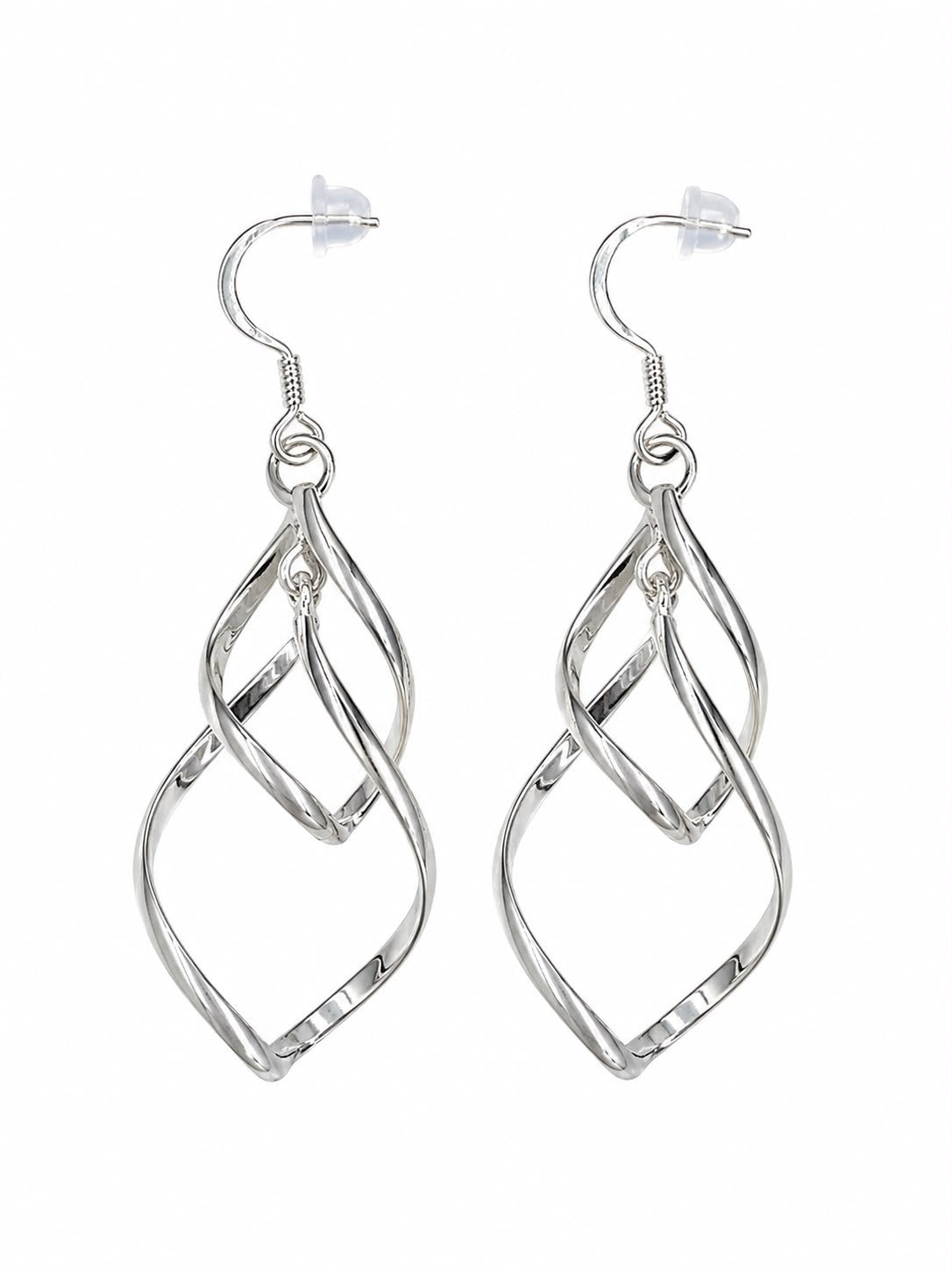 925 Silber Ohrhänger – Elegantes Blatt-Design (Blatt Ohrhaenger)