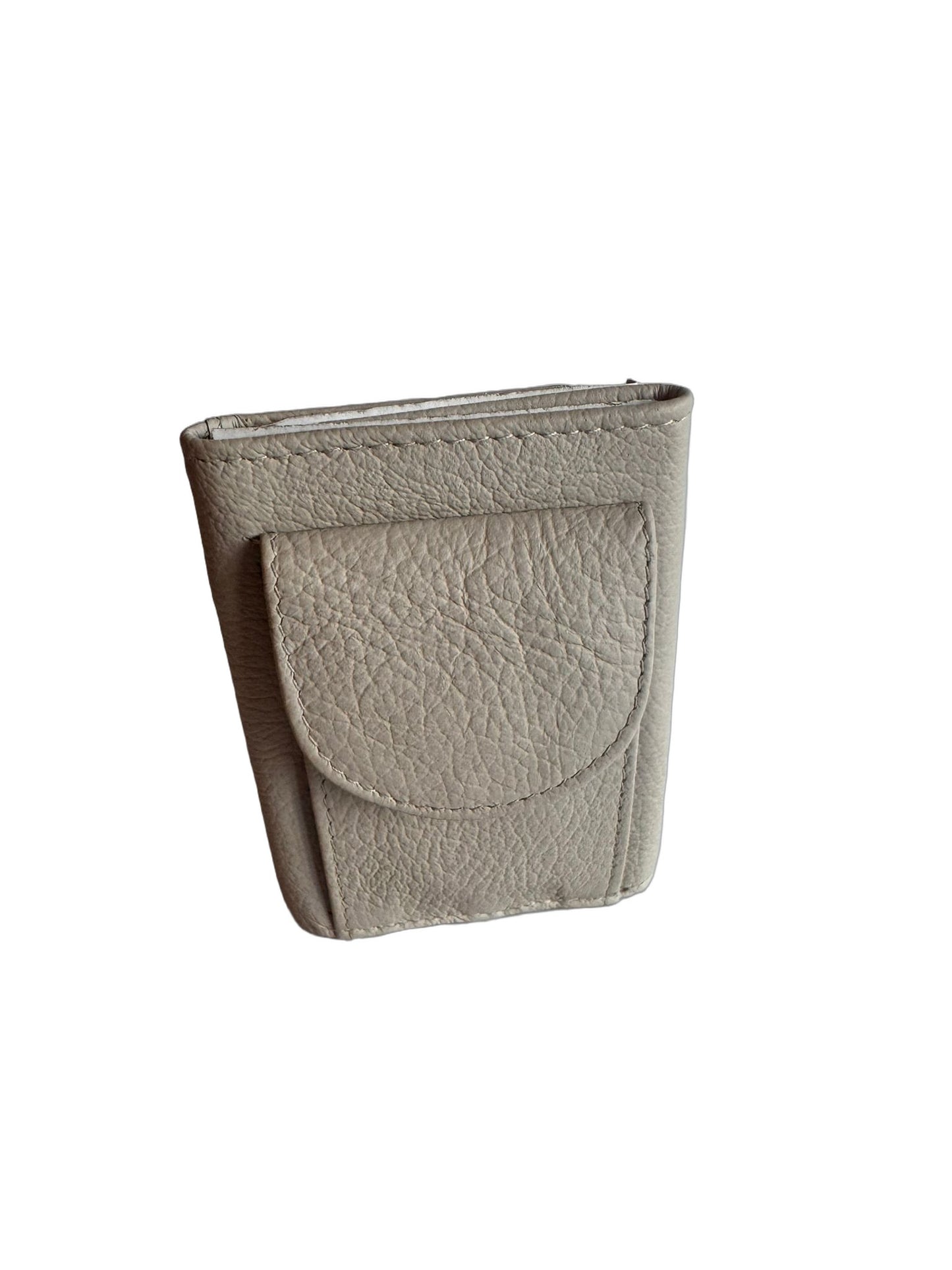 Hochwertige Unisex Geldbörse aus Kalbsleder (Unisex Geldbörse 9.5x7x1) - Beige