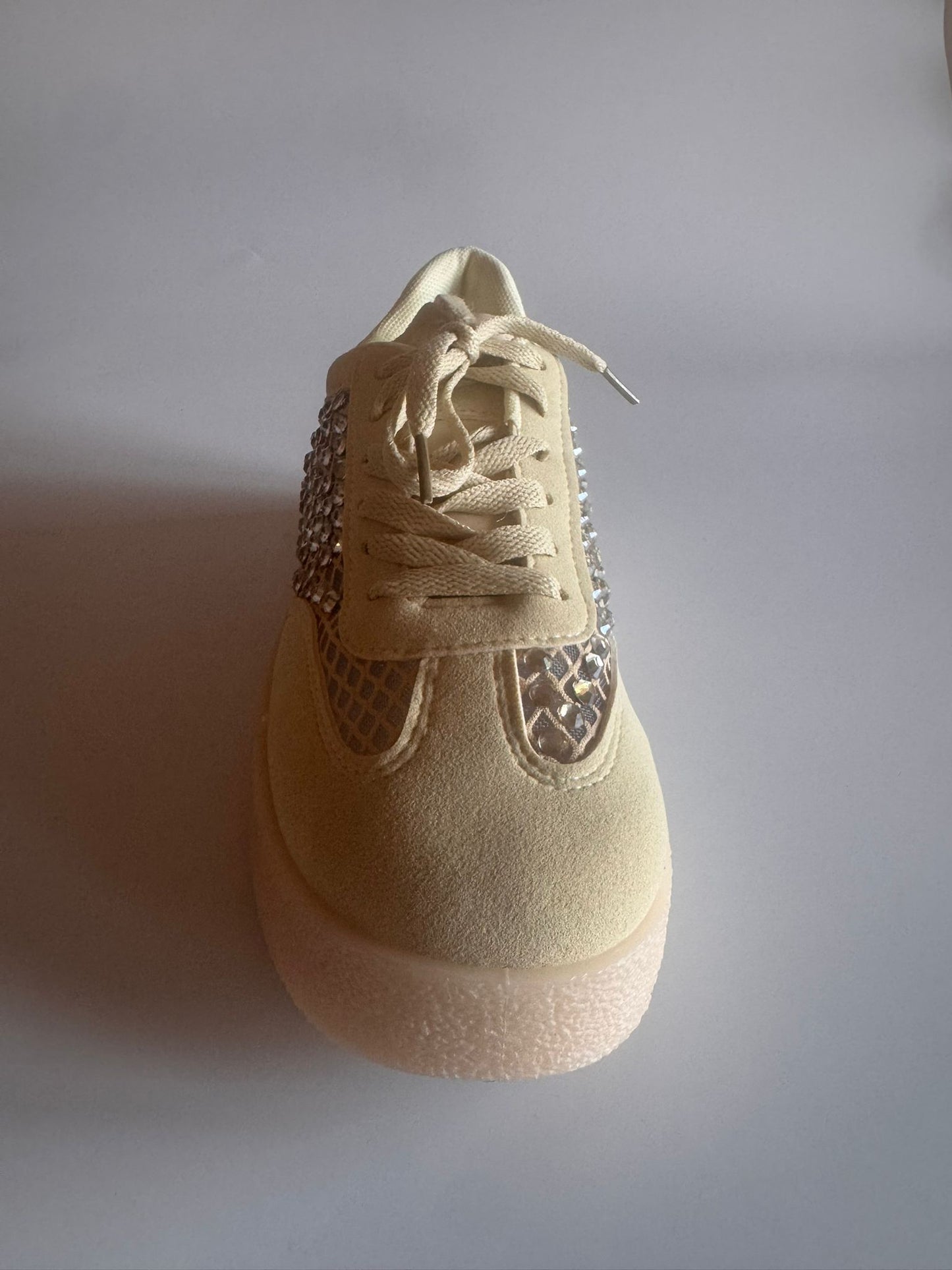 Damen Sneaker in Gelb mit Strass