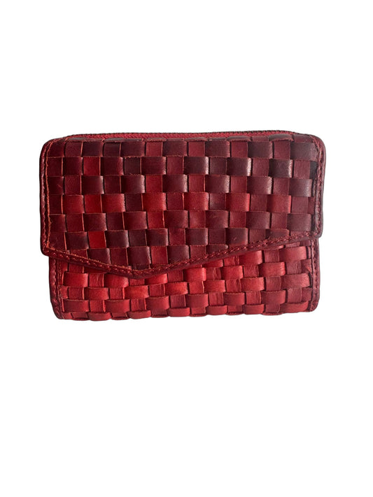 Hochwertige Unisex Geldbörse aus Kalbsleder (Unisex Geldbörse 14x10x3) - Rot
