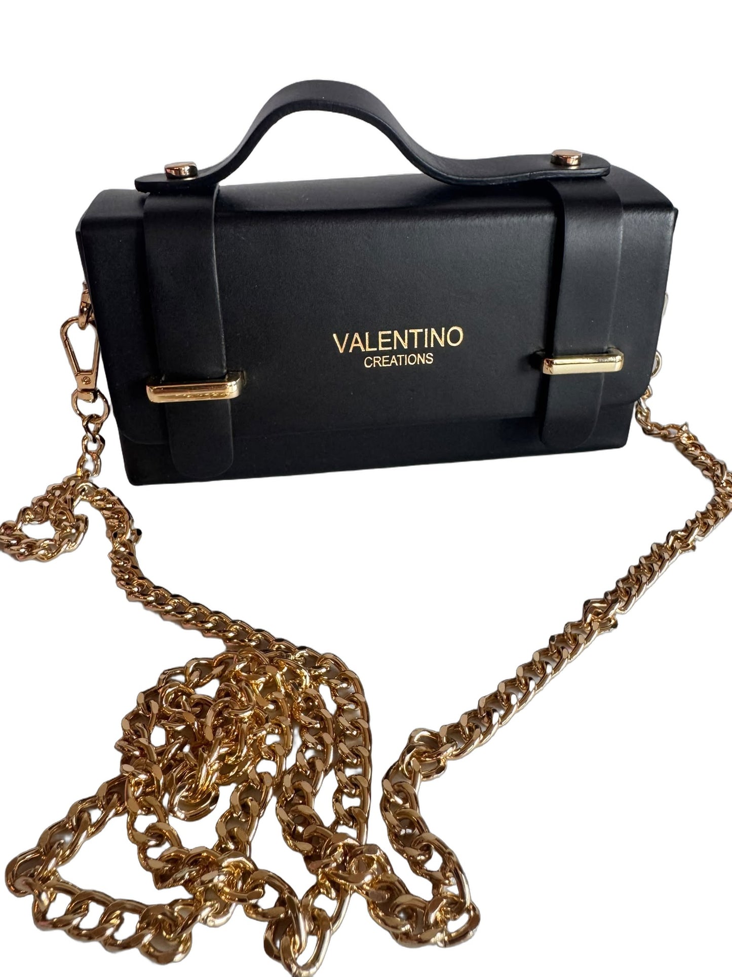 Elegante Damen Umhängetasche von Valentino Creations (V853 18x5x9) - Schwarz
