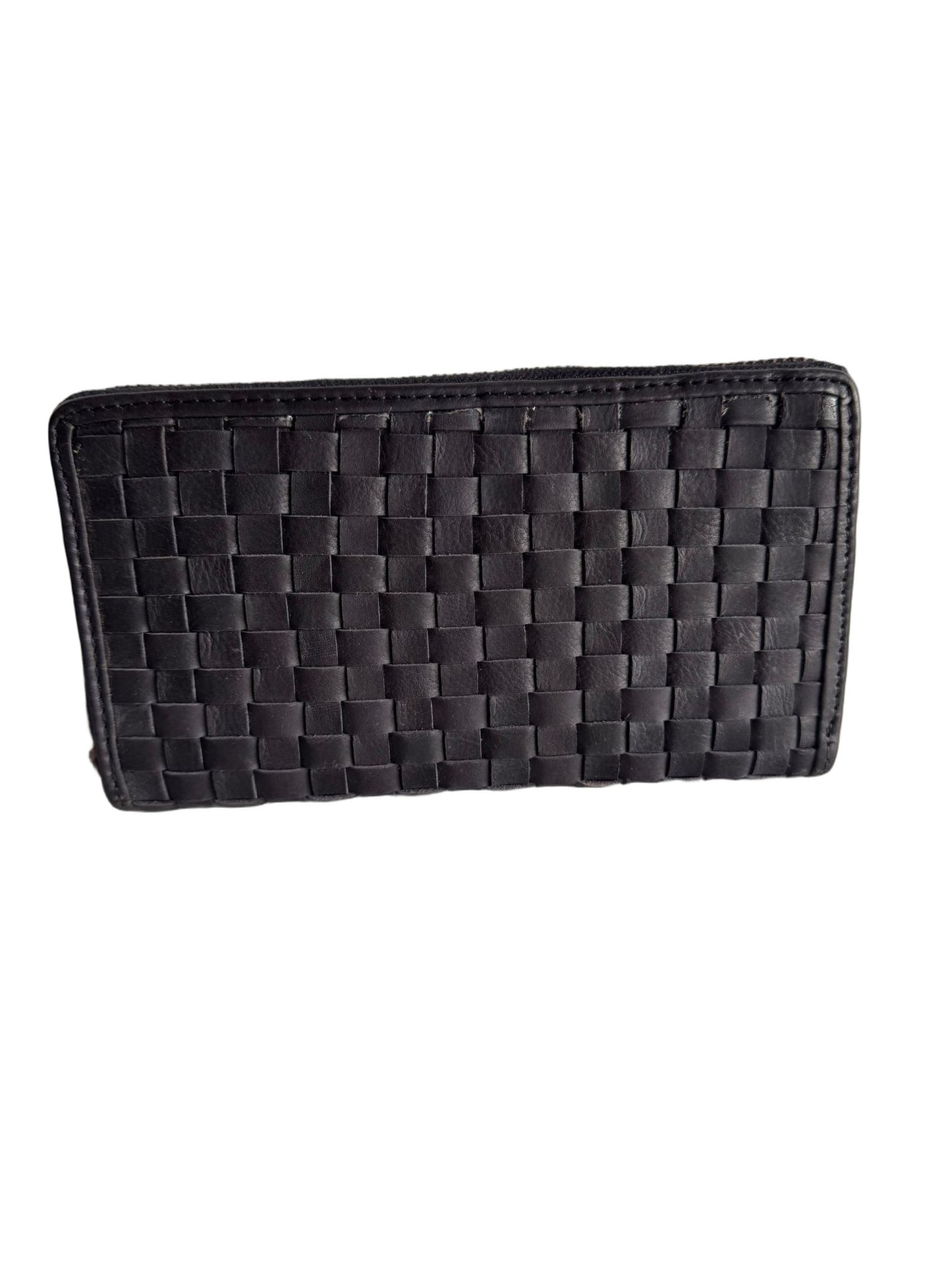 Hochwertige Unisex Geldbörse aus Kalbsleder (Unisex Geldbörse 20x11x2) - Schwarz