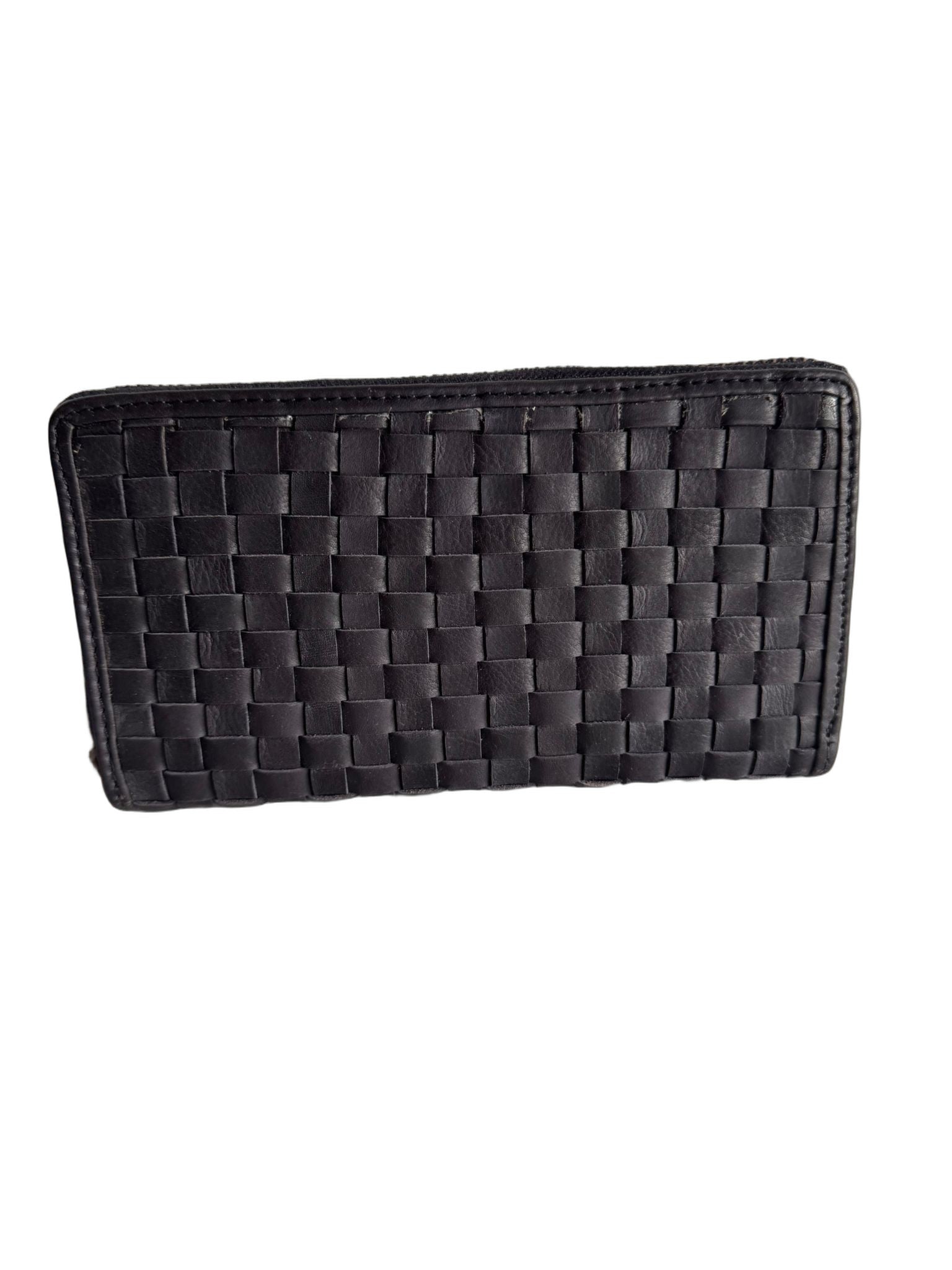 Hochwertige Unisex Geldbörse aus Kalbsleder (Unisex Geldbörse 20x11x2) - Schwarz