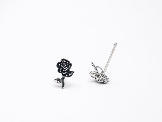 925er Silber Rosen-Nasenpiercing mit Stecker (Rosen Nasenpiercing)