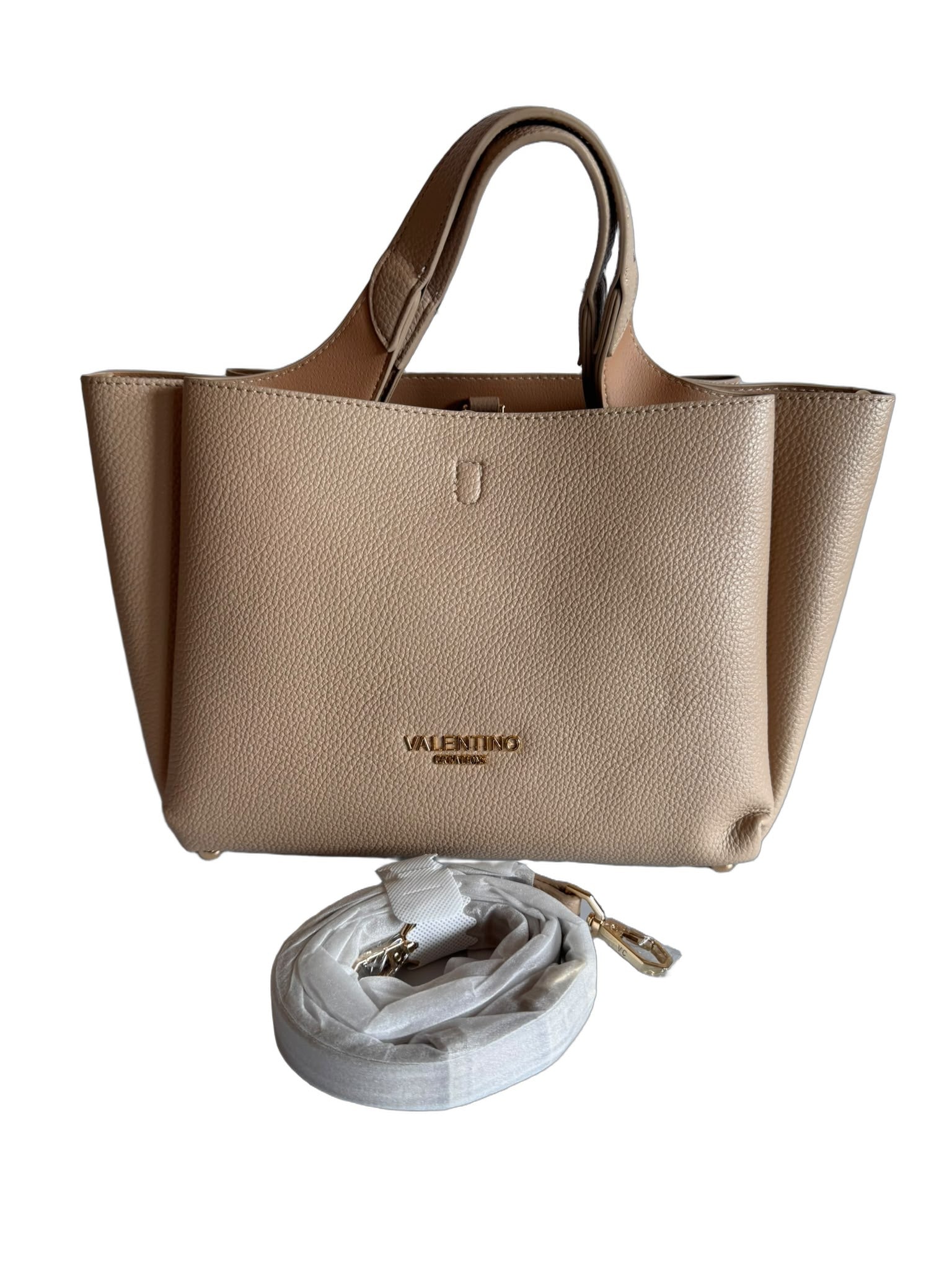 Elegante Damen Shopper von Valentino Creations (36x21x15) - Beige