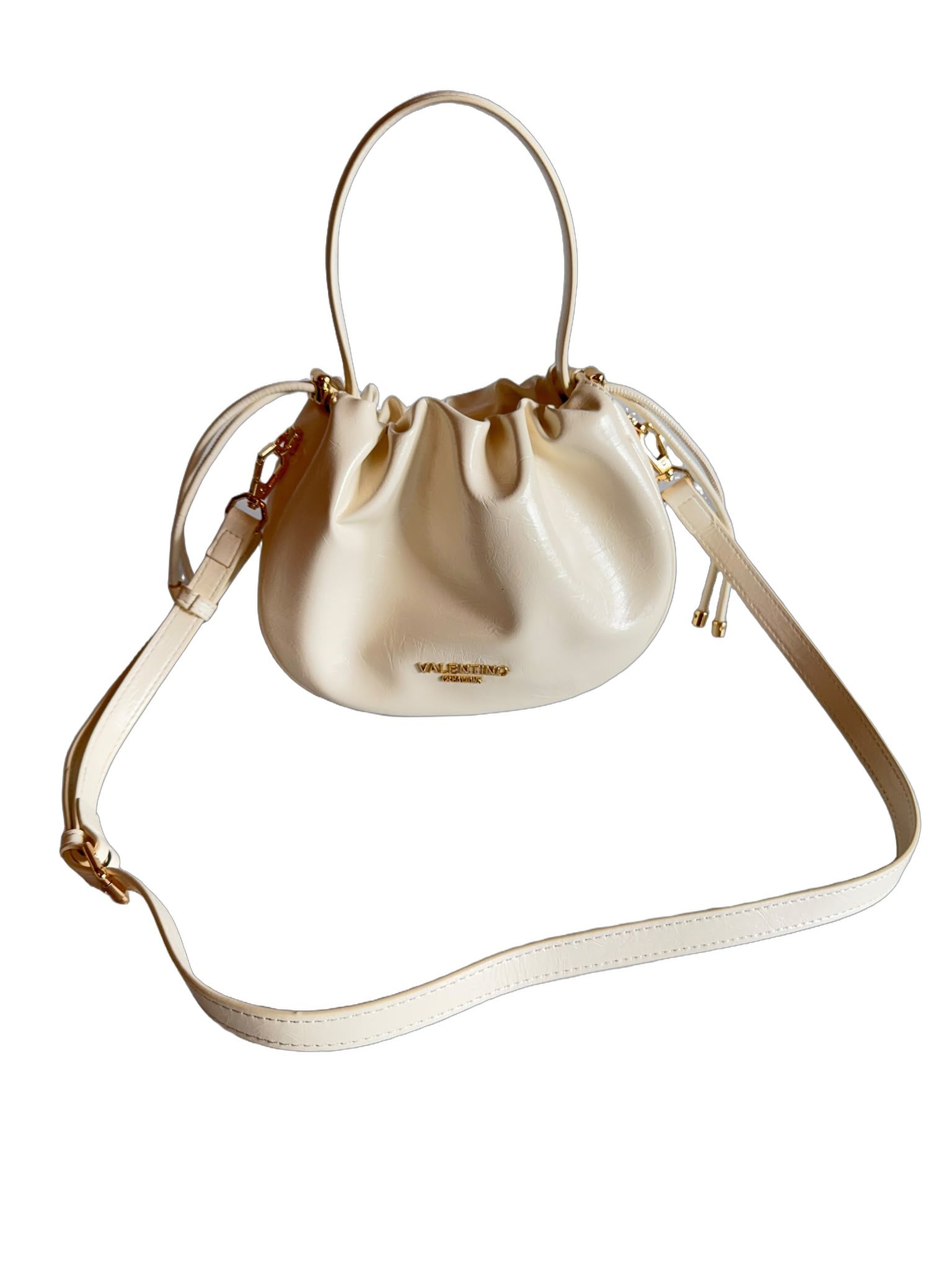Elegante Damen Henkeltasche von Valentino Creations (26x19x8) - Offwhite