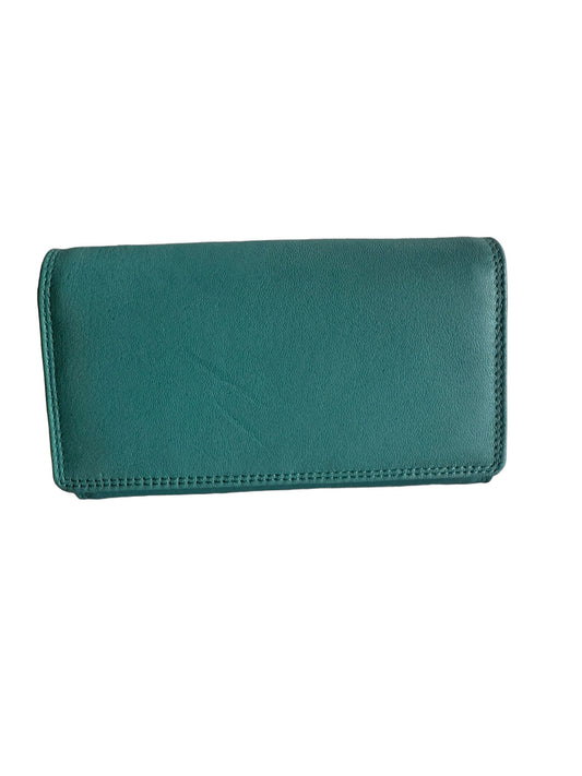 Hochwertige Unisex Geldbörse aus Kalbsleder (Unisex Geldbörse 17.5x10x3) - Skyblau