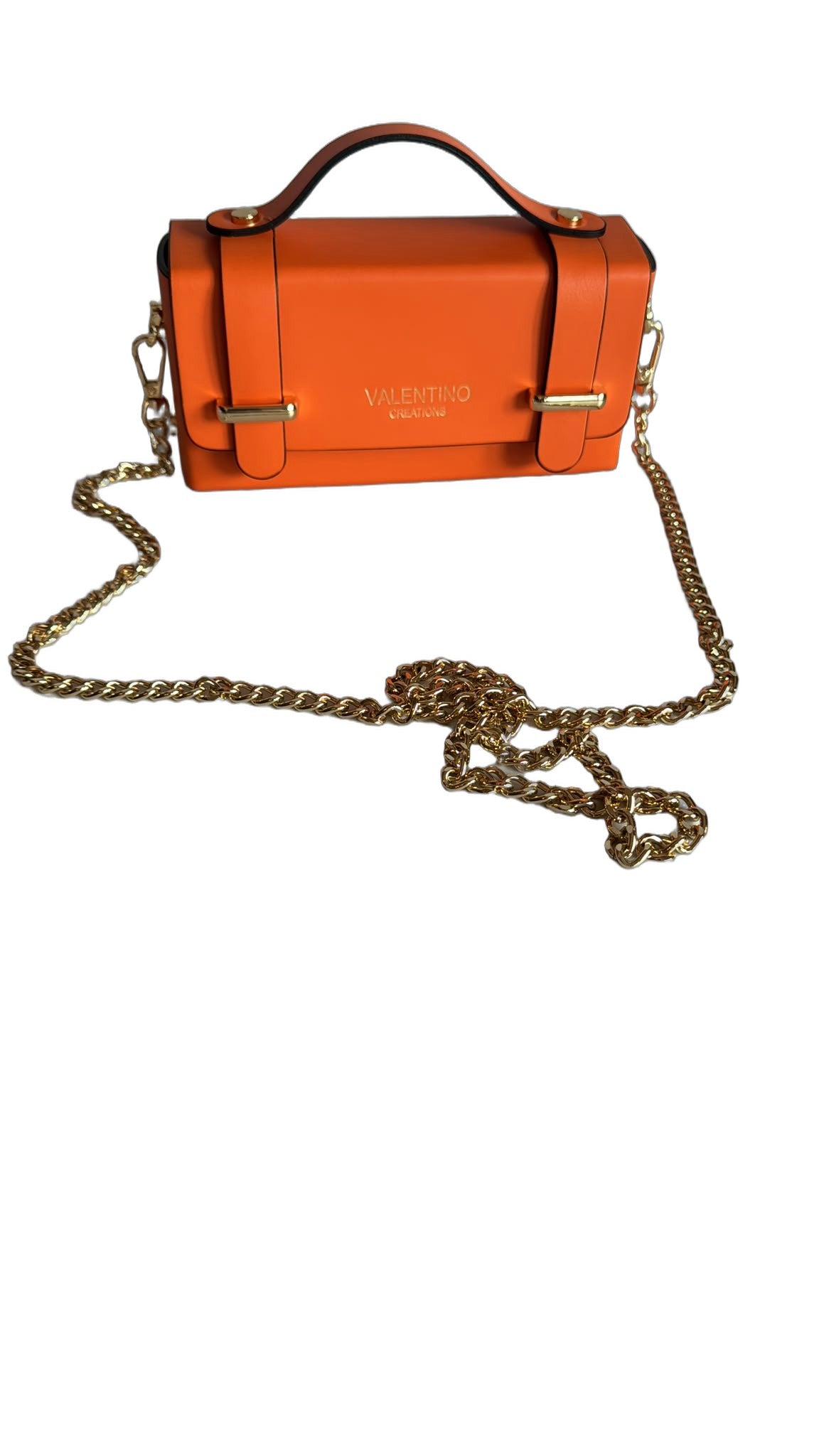 Elegante Damen Umhängetasche von Valentino Creations (V853 18x5x9) - Orange