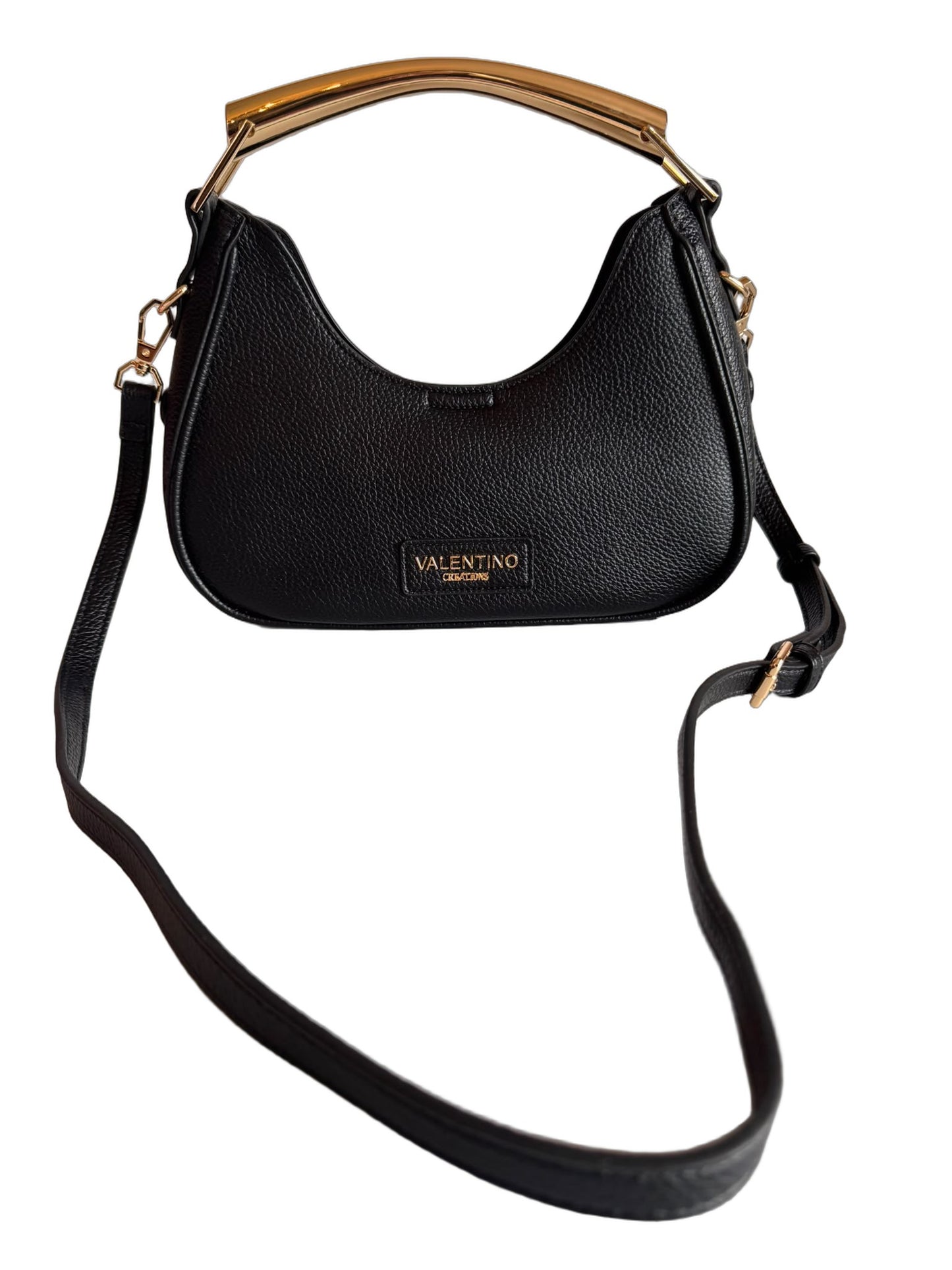 Elegante Damen Henkeltasche von Valentino Creations (28x14x8) - Schwarz
