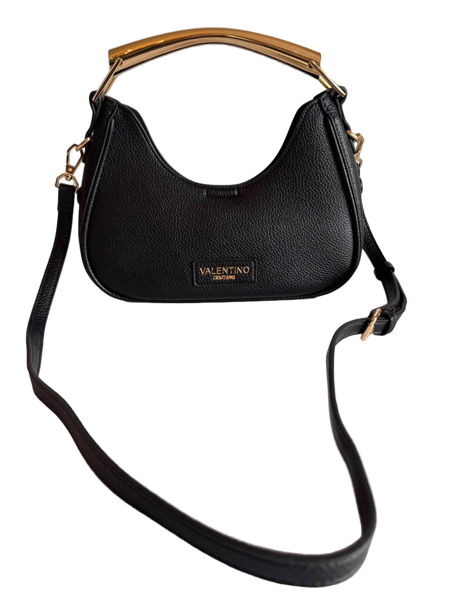 Elegante Damen Henkeltasche von Valentino Creations (28x14x8) - Schwarz