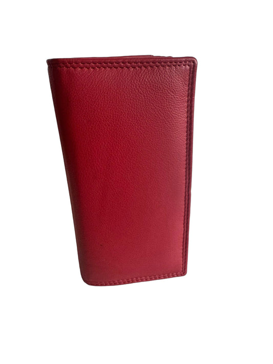 Hochwertige Unisex Geldbörse aus Kalbsleder (Unisex Geldbörse 16x10x3 ee) - Rot