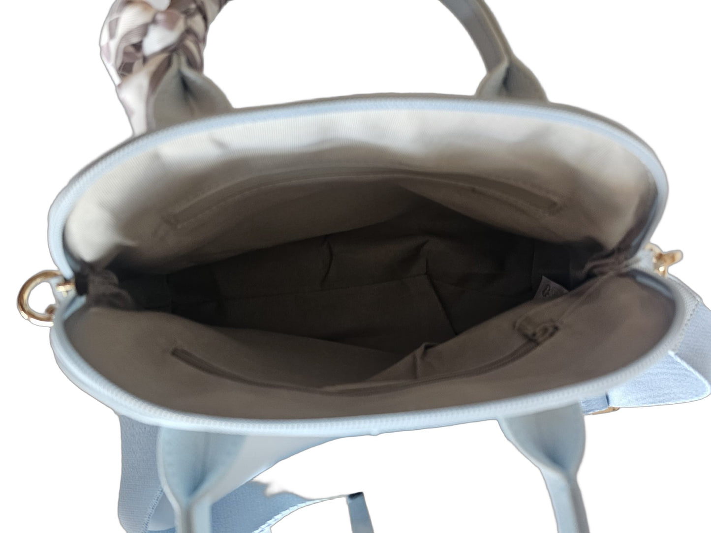 Elegante Damen Henkeltasche von David Jones (28x21) - Hellblau