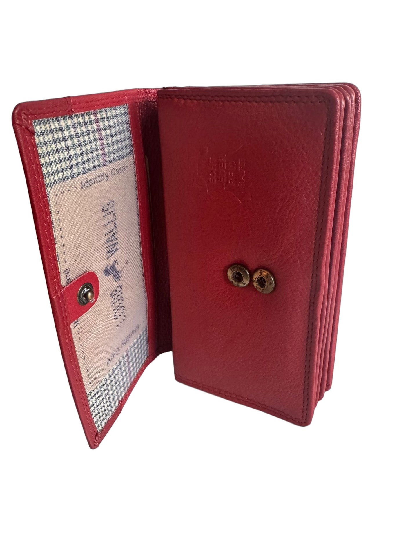 Hochwertige Unisex Geldbörse aus Kalbsleder (Unisex Geldbörse 16x10x3 aa) - Rot