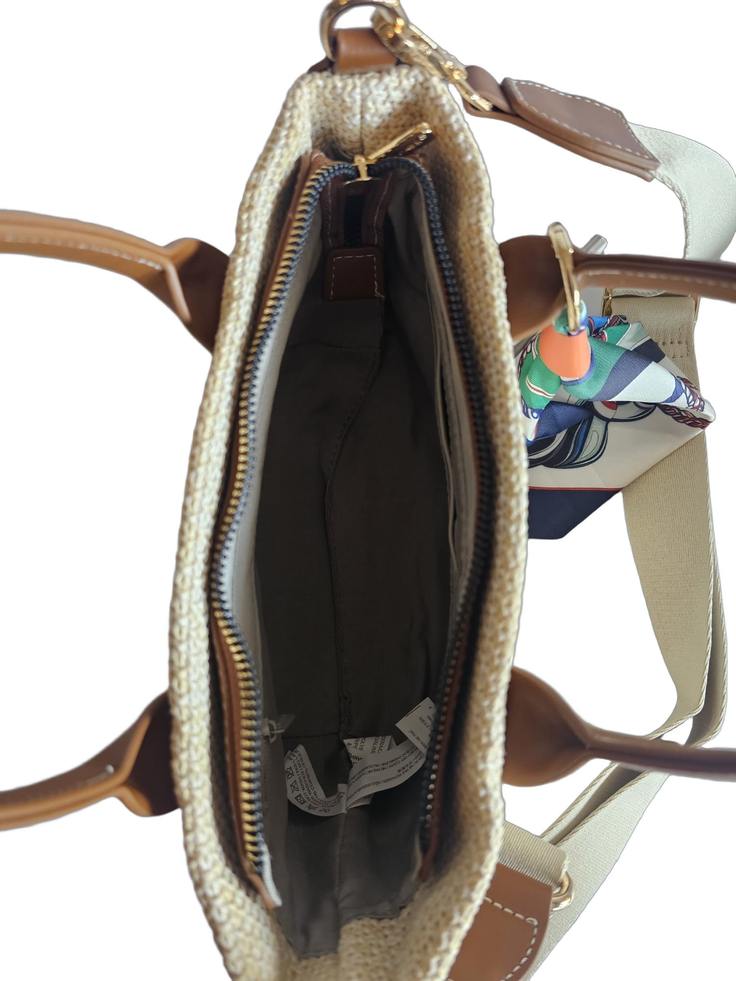 Elegante Damen Henkeltasche von David Jones (25x17) - Natur