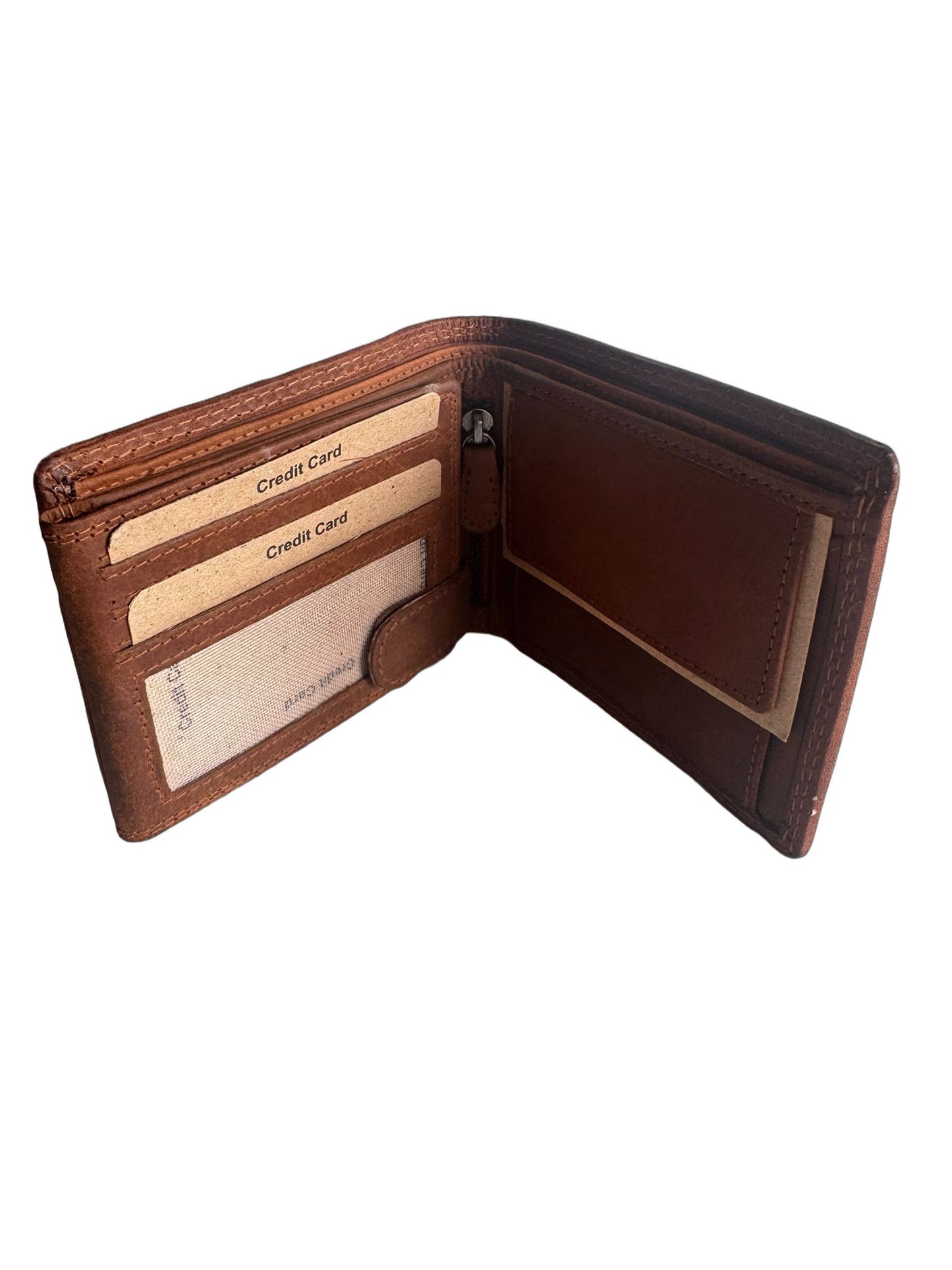 Hochwertige Geldbörse aus Kalbsleder mit Adler-Motiv (Unisex Geldbörse 12x10x2) - Braun_Adler