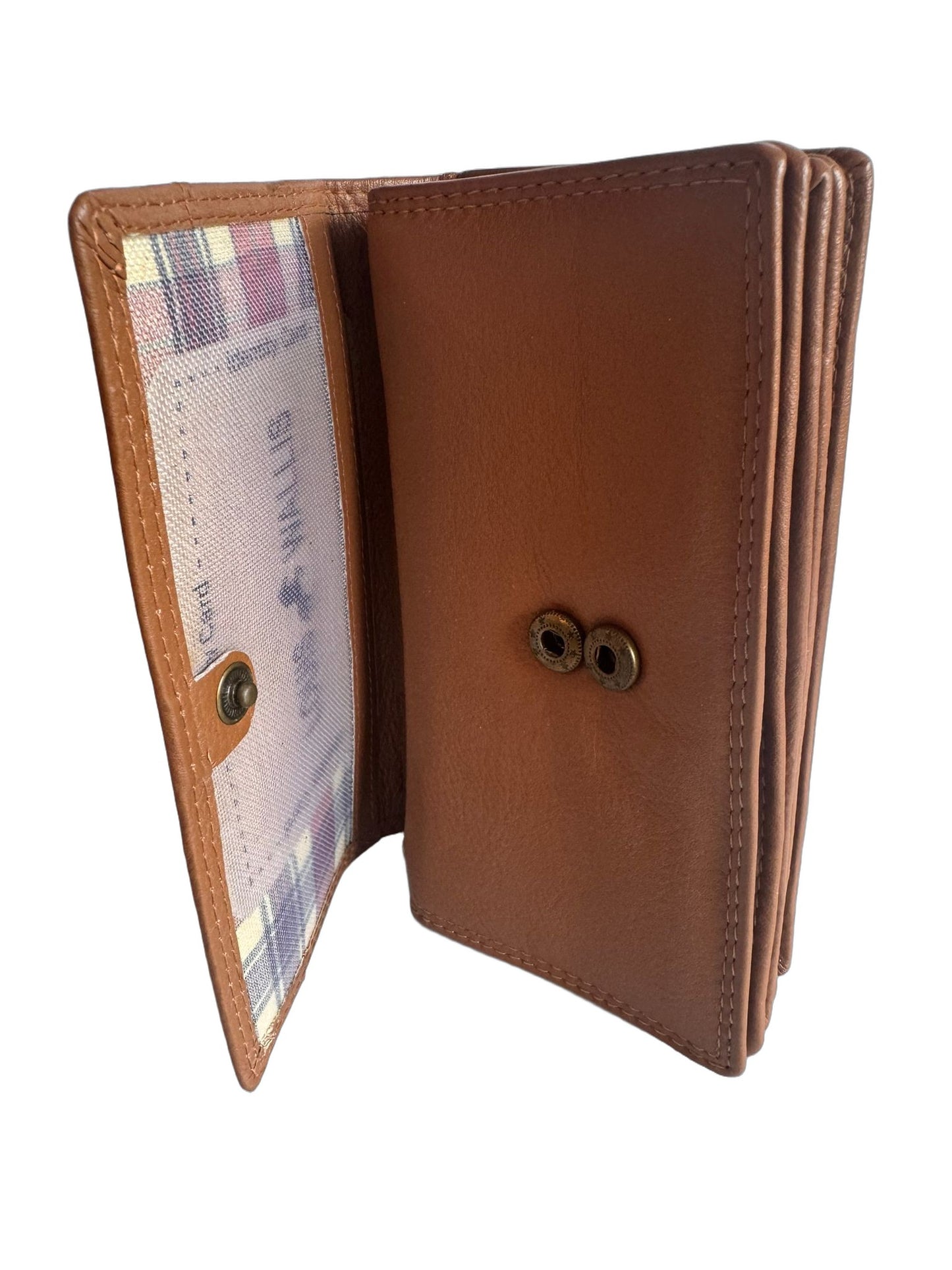 Hochwertige Unisex Geldbörse aus Kalbsleder (Unisex Geldbörse 16x9x4) - Braun_Cognac