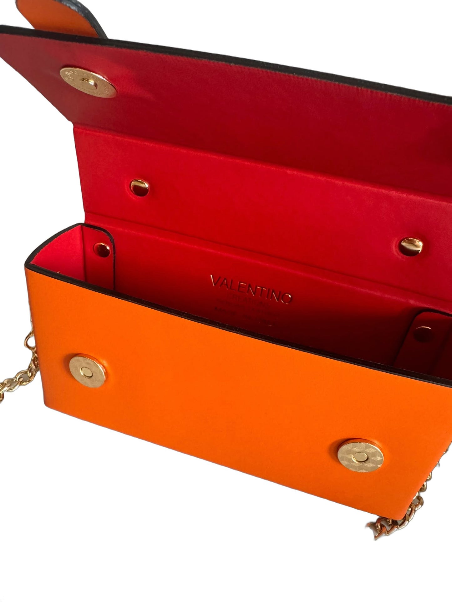Elegante Damen Umhängetasche von Valentino Creations (V853 18x5x9) - Orange
